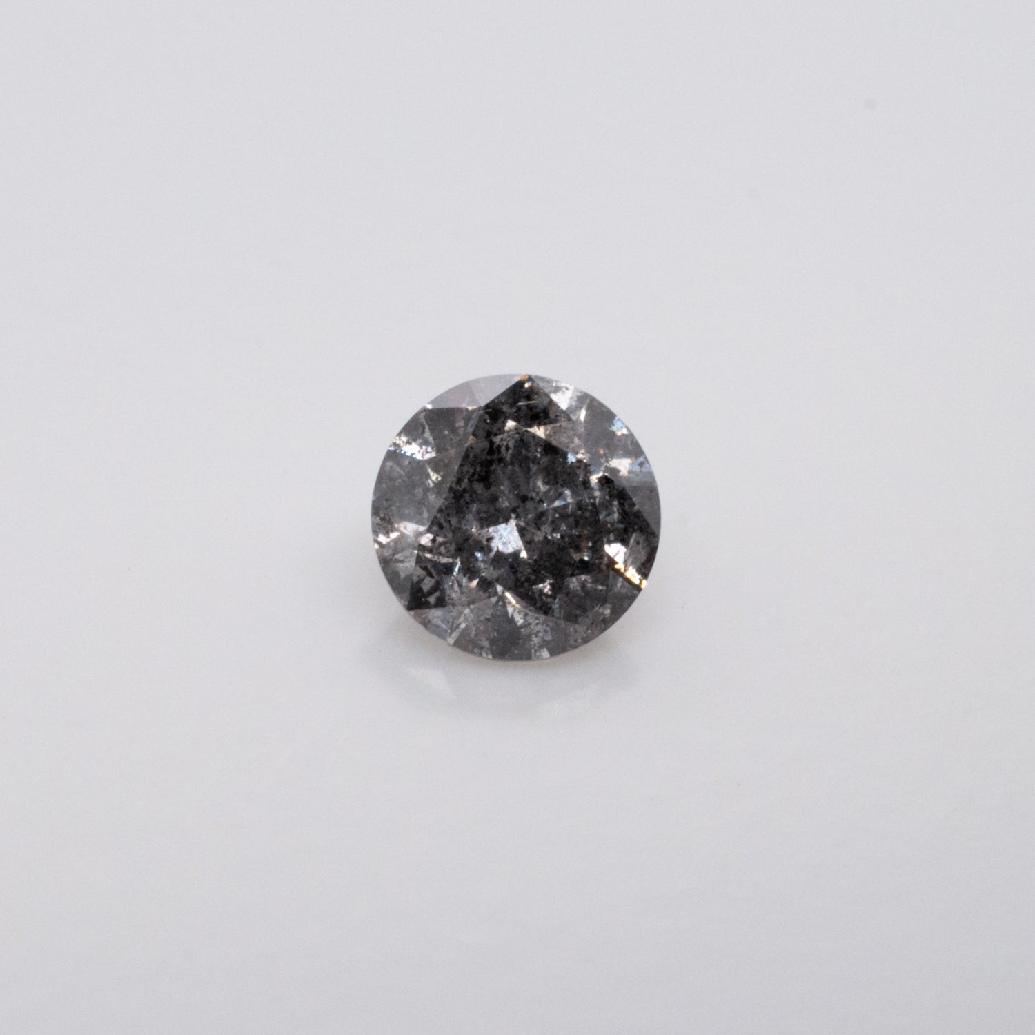 0.46ct Round Brilliant Cut Loose Salt & Pepper Diamond - Malleable Jewellers