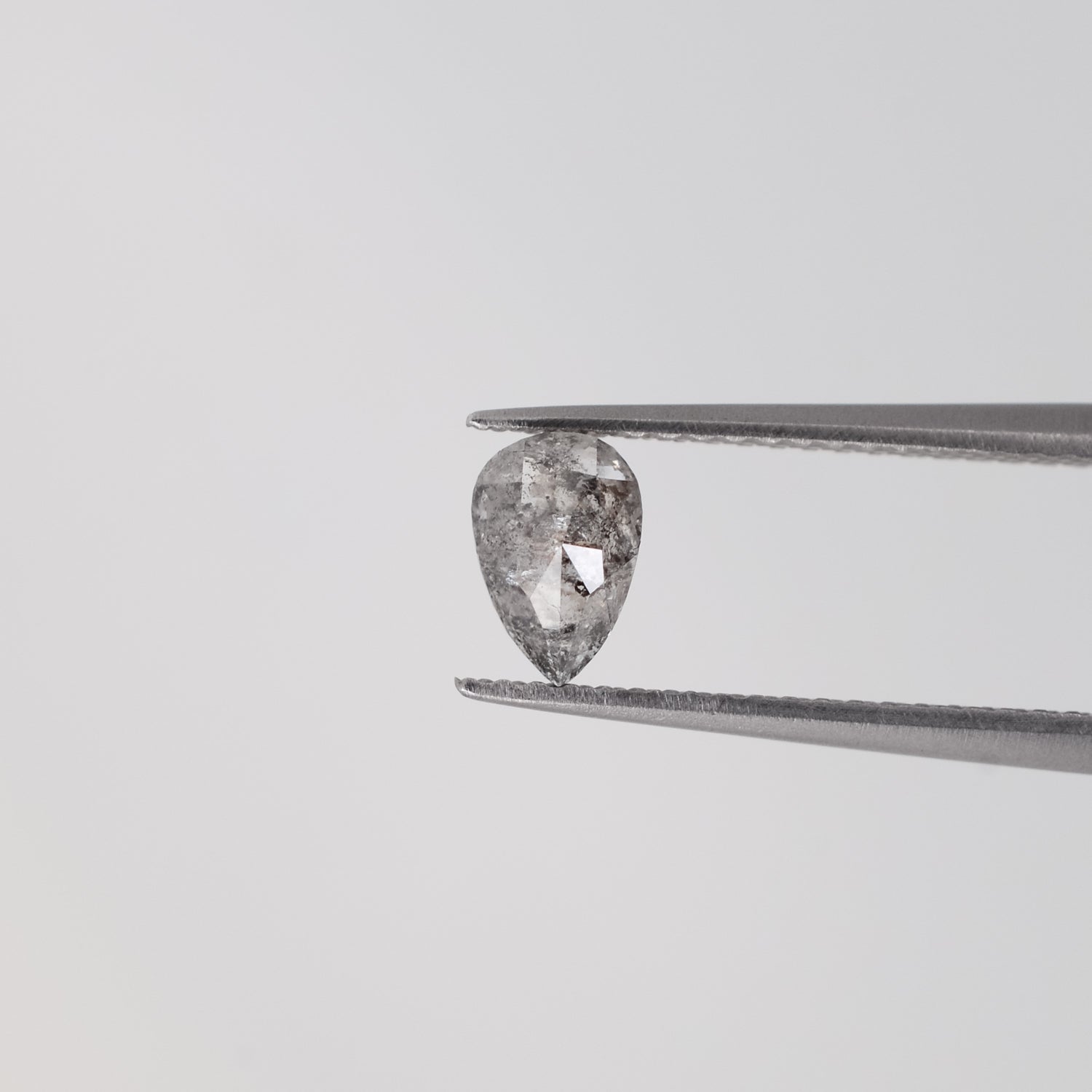 0.53ct Pear Shaped Loose Salt & Pepper Diamond - Malleable Jewellers
