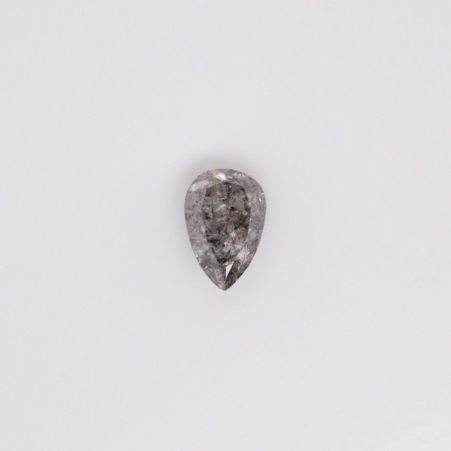 0.53ct Pear Shaped Loose Salt & Pepper Diamond - Malleable Jewellers
