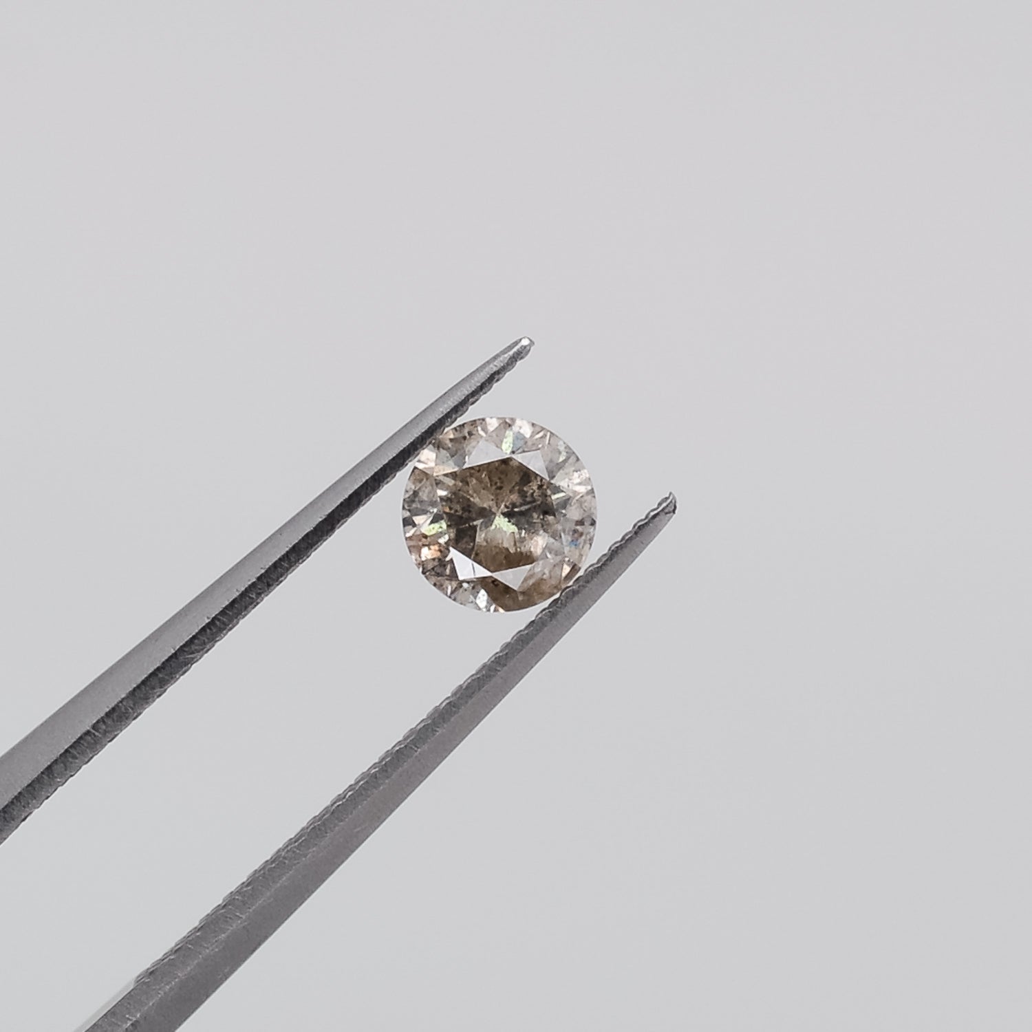 0.54ct Round Brilliant Cut Loose Salt & Pepper Diamond - Malleable Jewellers