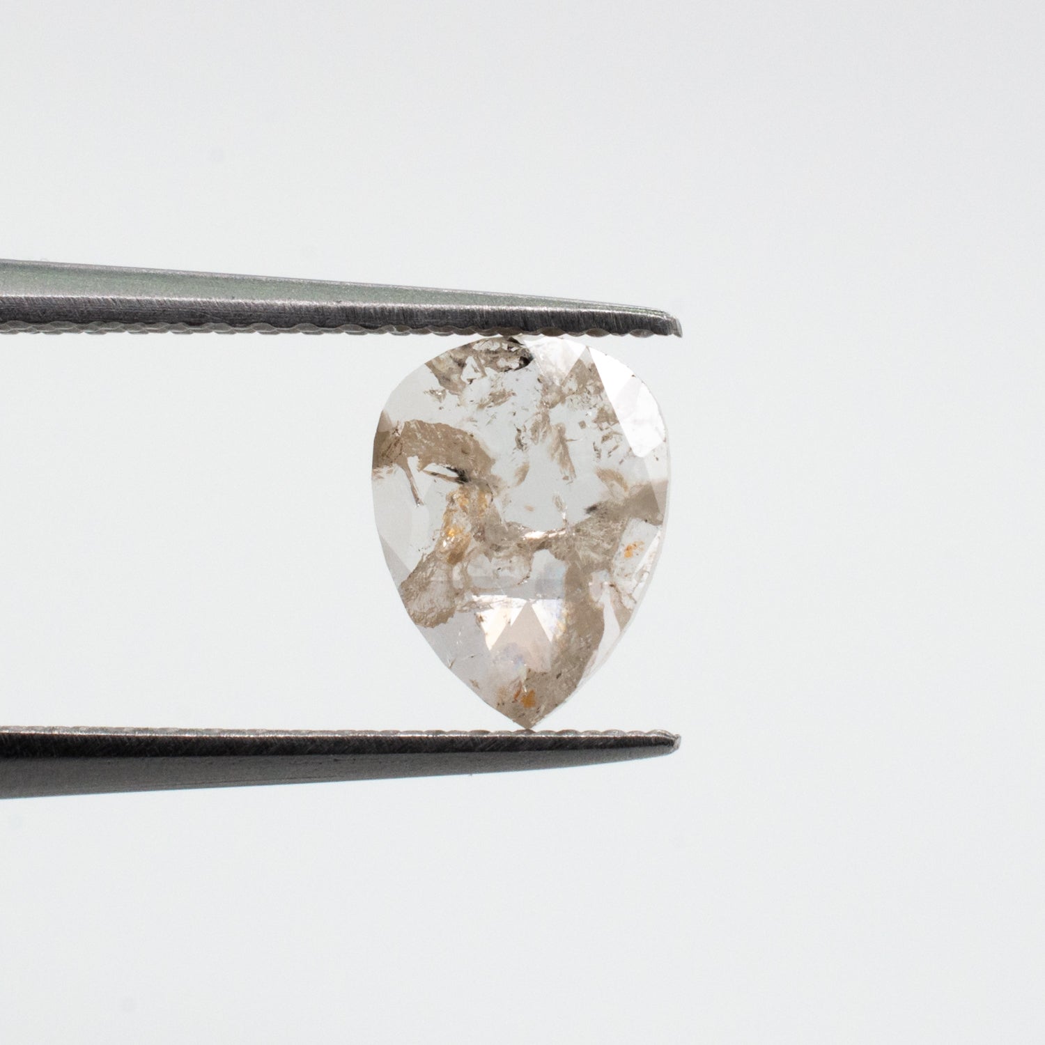 0.61ct Pear Shaped Loose Salt & Pepper Diamond - Malleable Jewellers