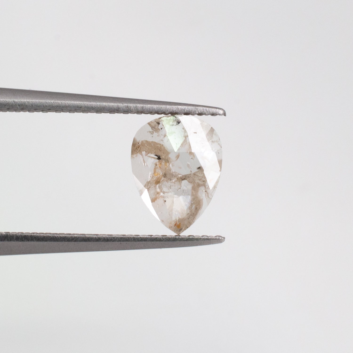 0.61ct Pear Shaped Loose Salt & Pepper Diamond - Malleable Jewellers