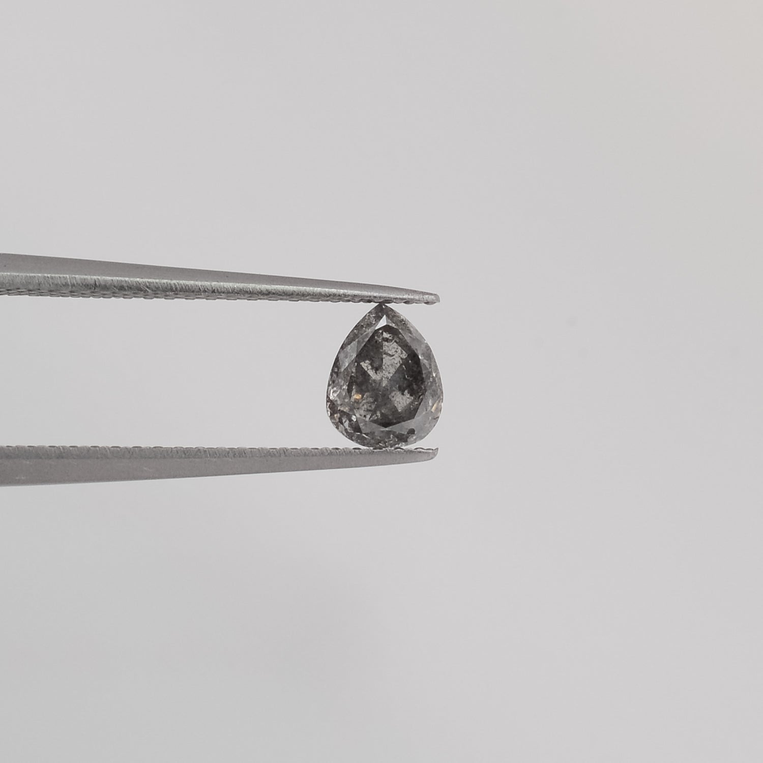 0.65ct Pear Shaped Loose Salt & Pepper Diamond - Malleable Jewellers