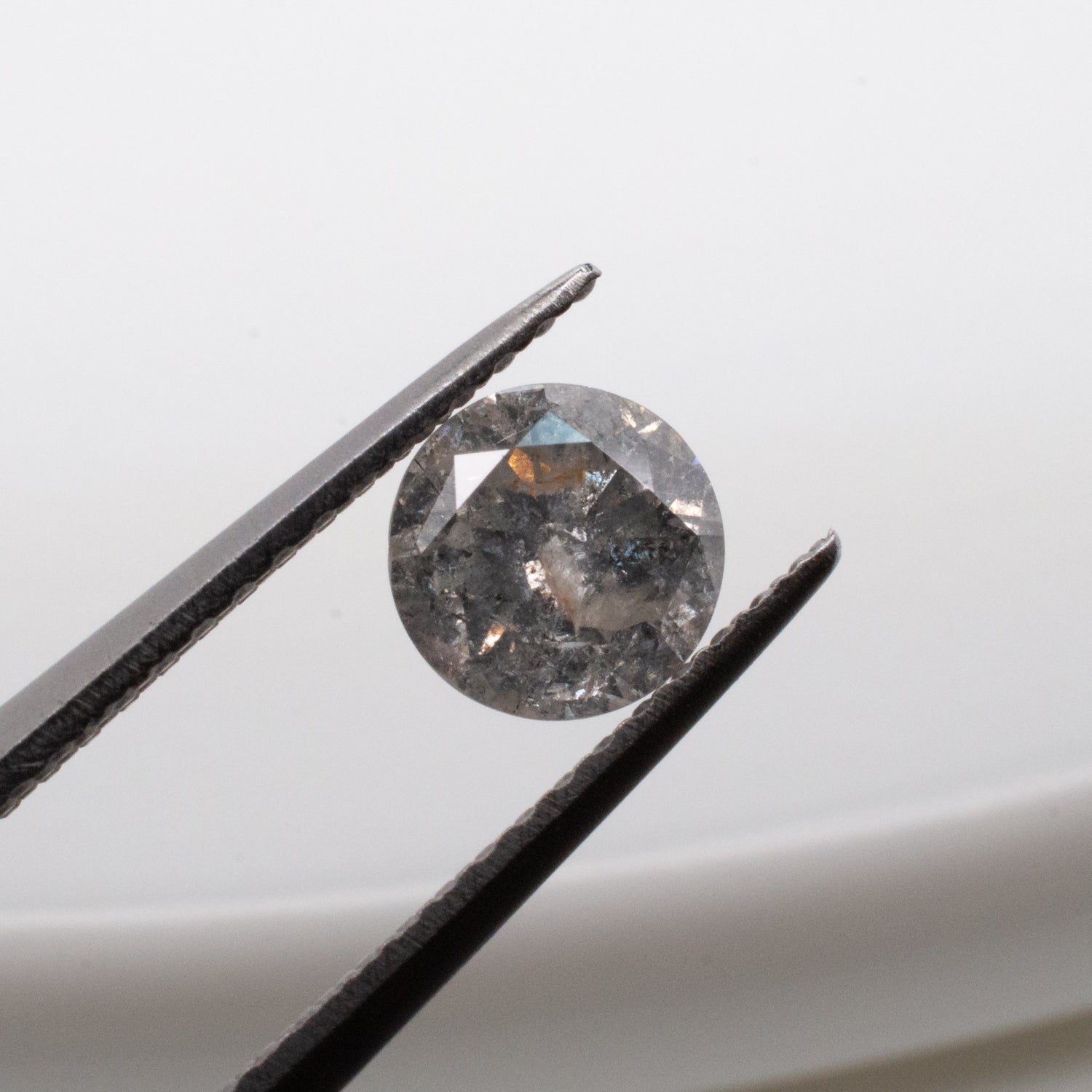 0.66ct Round Brilliant Cut Loose Salt & Pepper Diamond - Malleable Jewellers