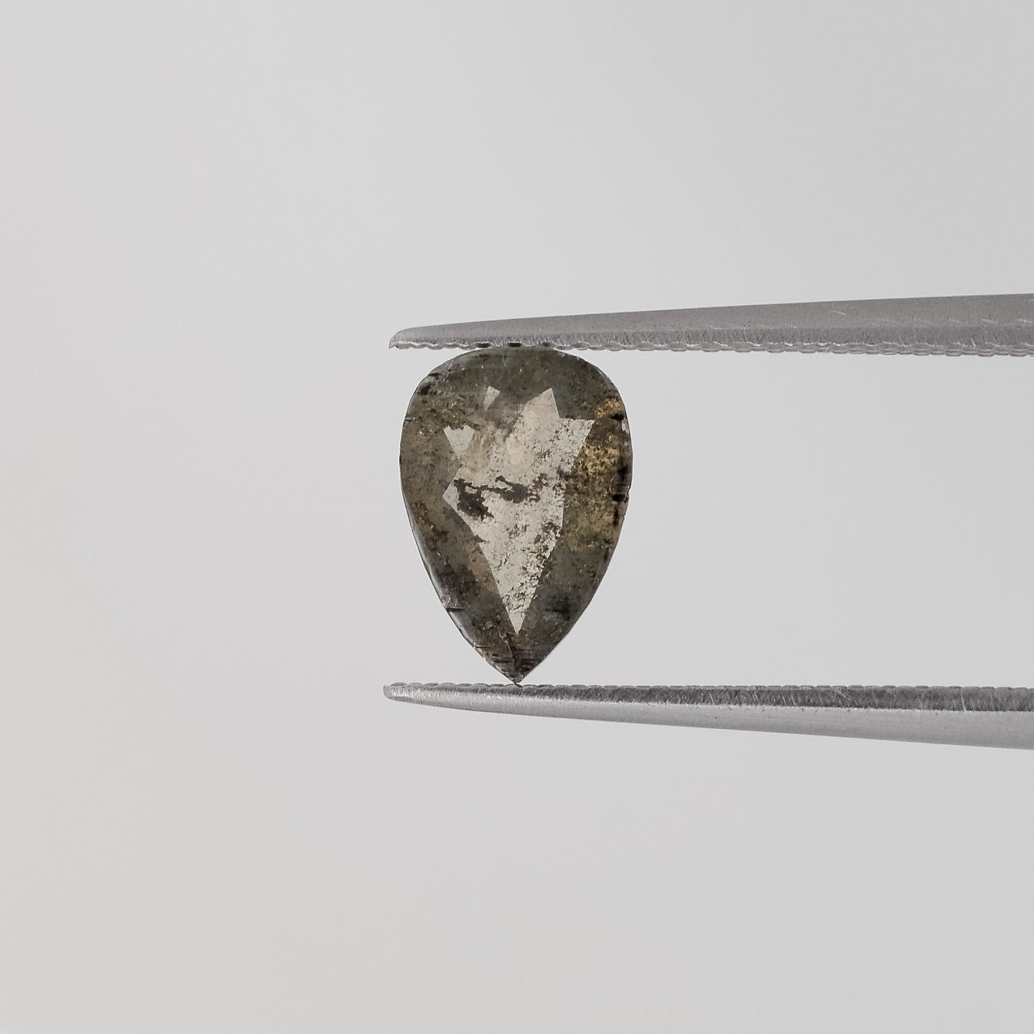 0.67ct Pear Shaped Loose Salt & Pepper Diamond - Malleable Jewellers