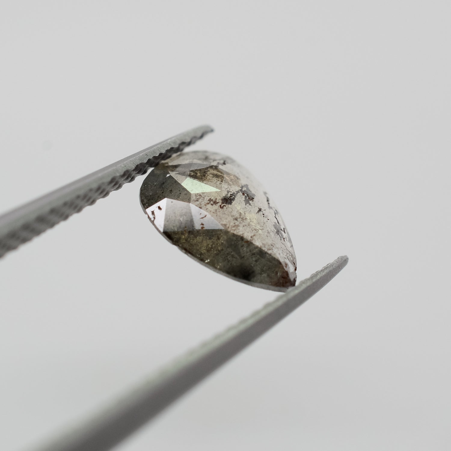 0.67ct Pear Shaped Loose Salt & Pepper Diamond - Malleable Jewellers