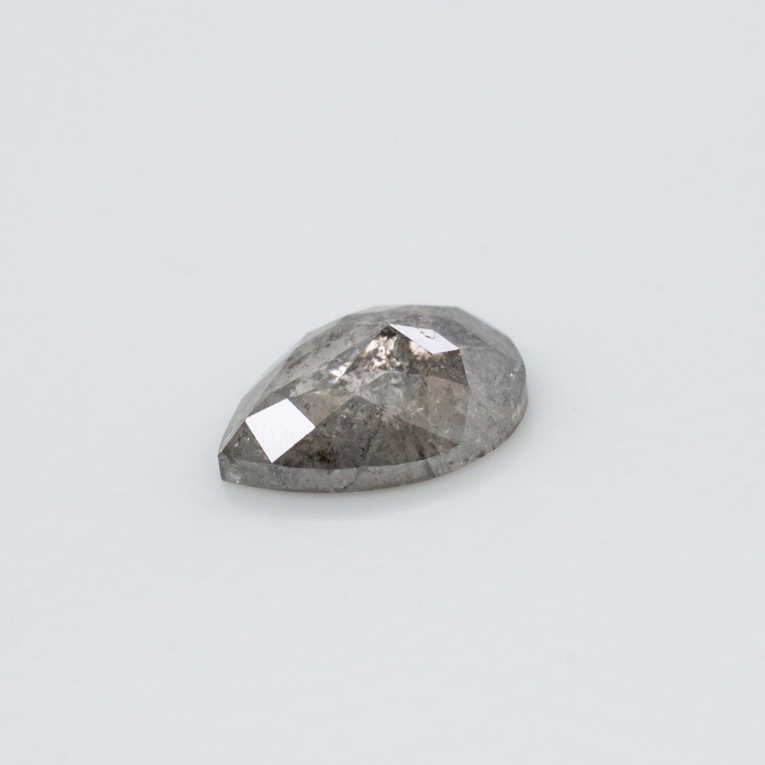 0.68ct Pear Shaped Loose Salt & Pepper Diamond - Malleable Jewellers