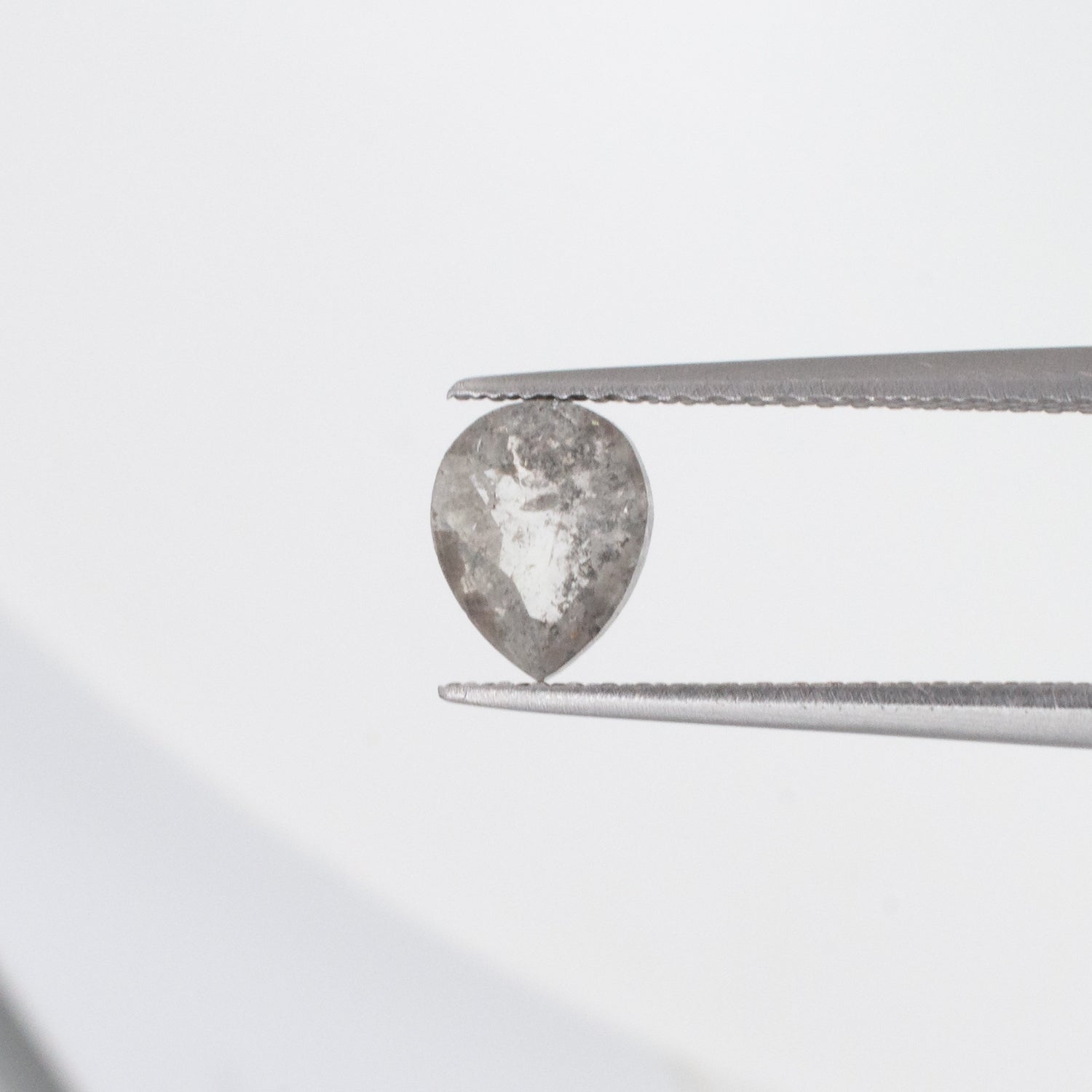 0.68ct Pear Shaped Loose Salt & Pepper Diamond - Malleable Jewellers