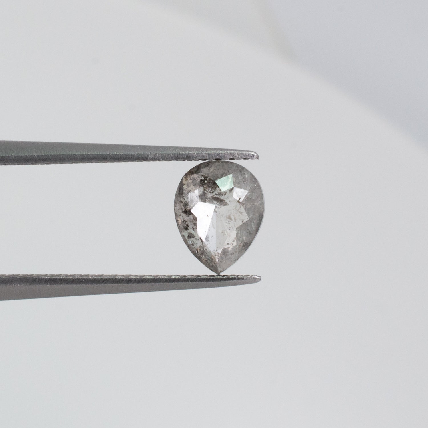 0.68ct Pear Shaped Loose Salt & Pepper Diamond - Malleable Jewellers