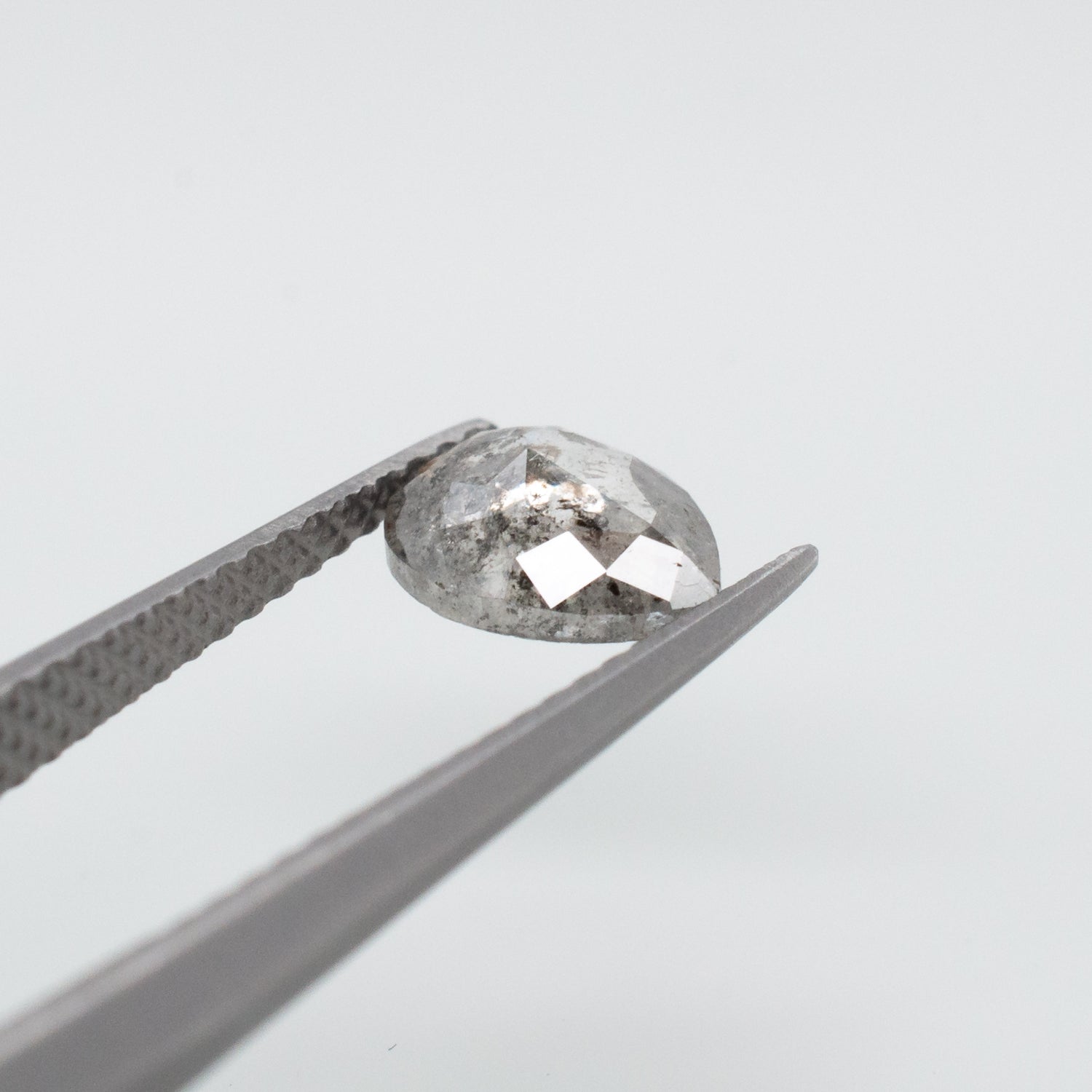 0.68ct Pear Shaped Loose Salt & Pepper Diamond - Malleable Jewellers