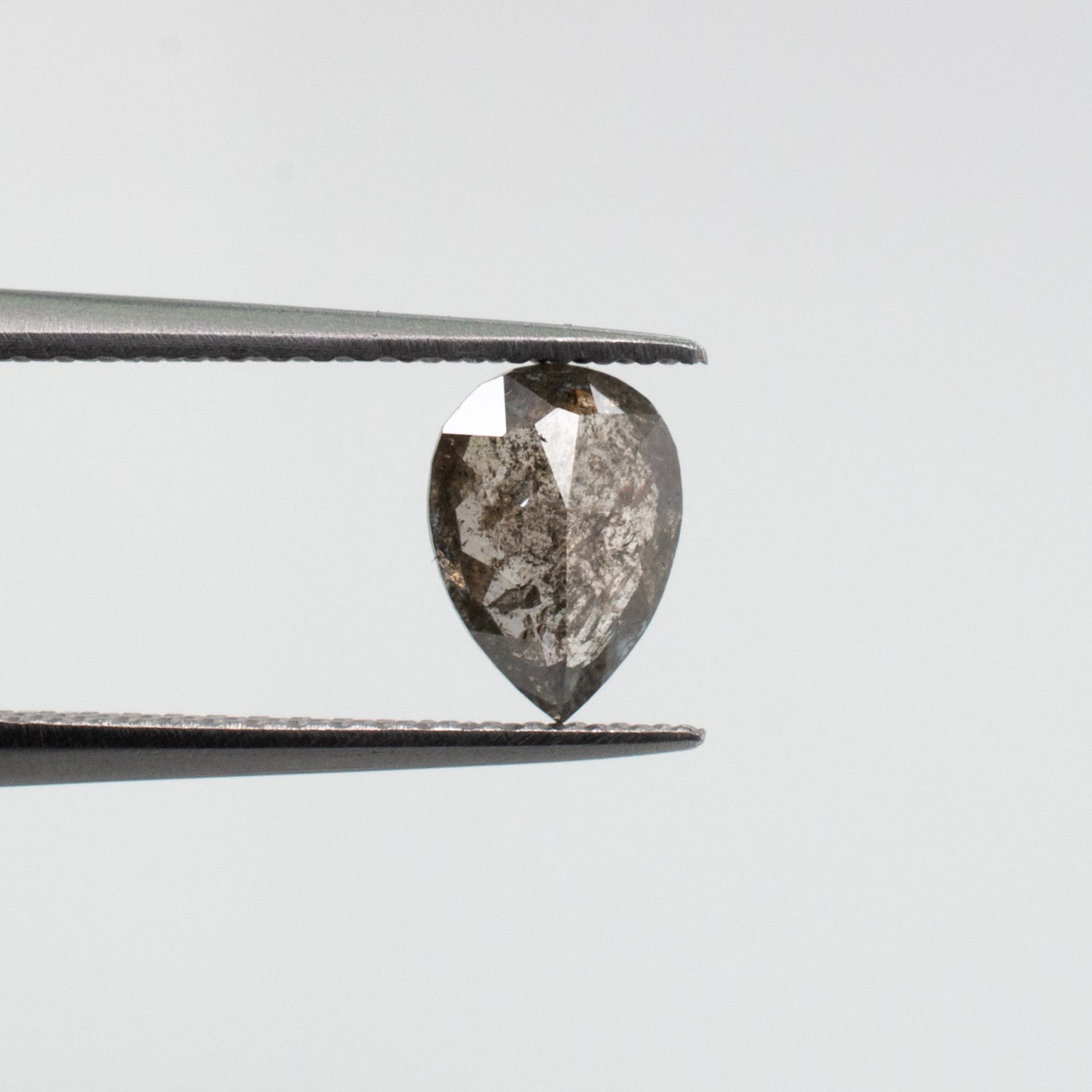 0.69ct Pear Shaped Loose Salt & Pepper Diamond - Malleable Jewellers