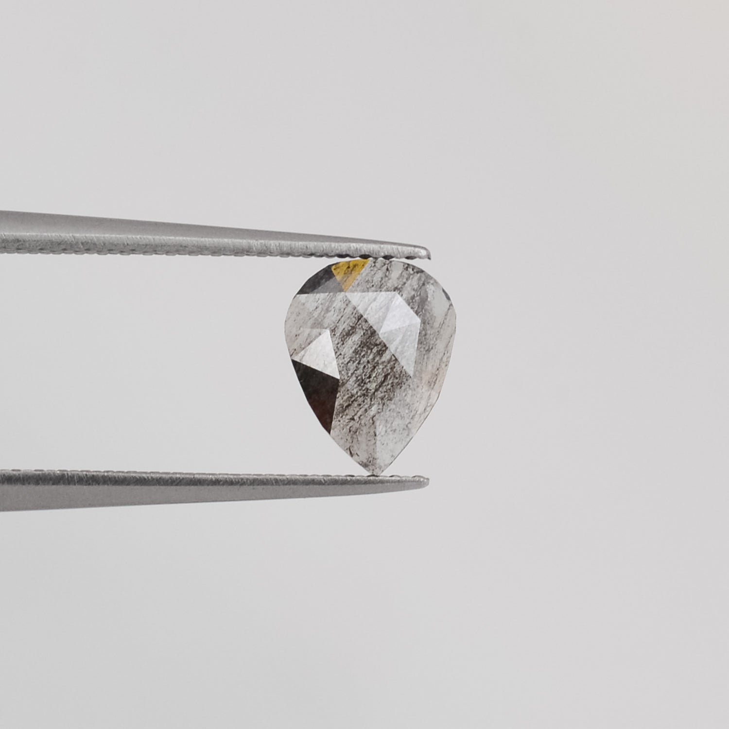 0.69ct Pear Shaped Loose Salt & Pepper Diamond - Malleable Jewellers