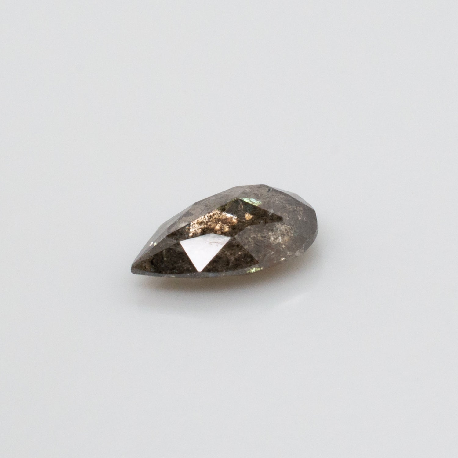 0.69ct Pear Shaped Loose Salt & Pepper Diamond - Malleable Jewellers
