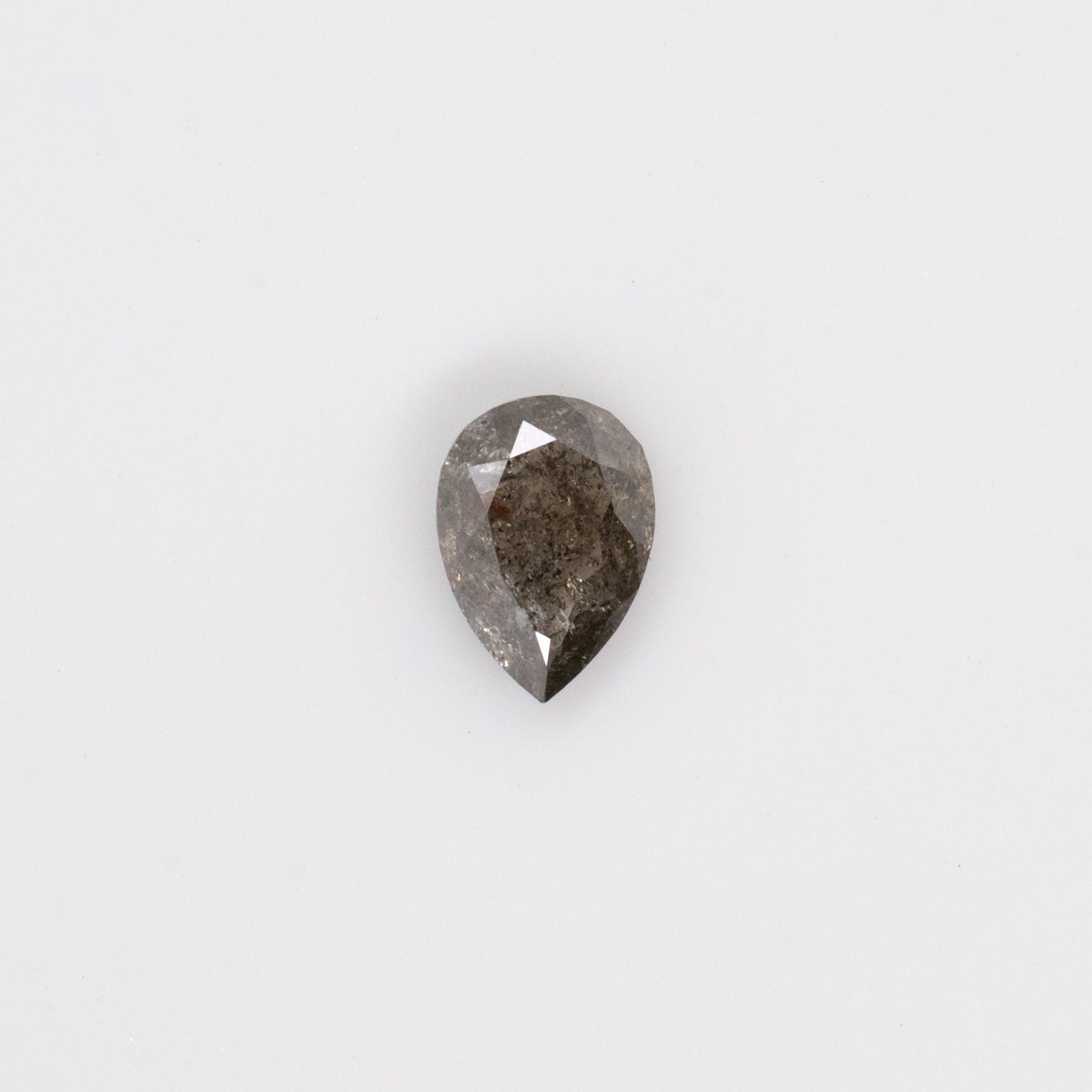 0.69ct Pear Shaped Loose Salt & Pepper Diamond - Malleable Jewellers