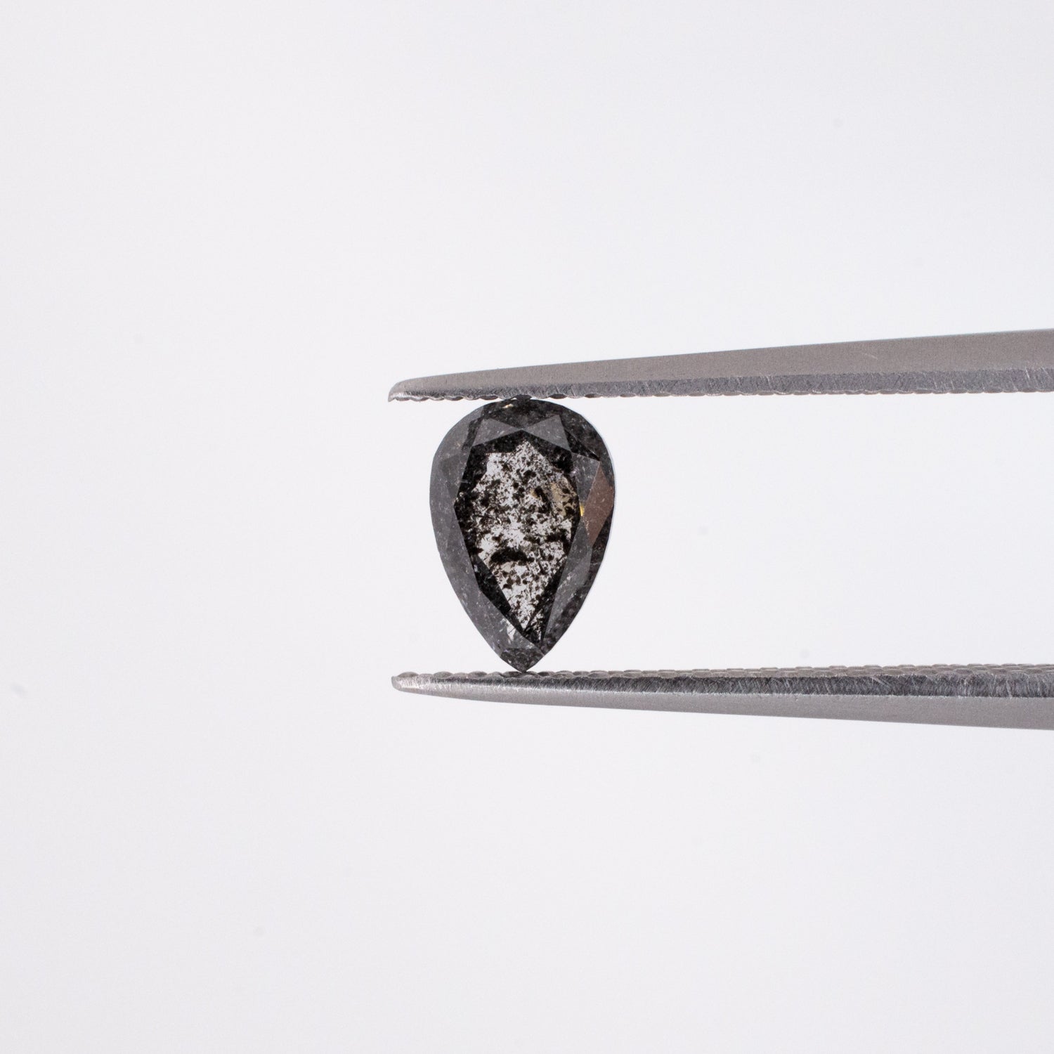 0.74ct Pear Shaped Loose Salt & Pepper Diamond - Malleable Jewellers