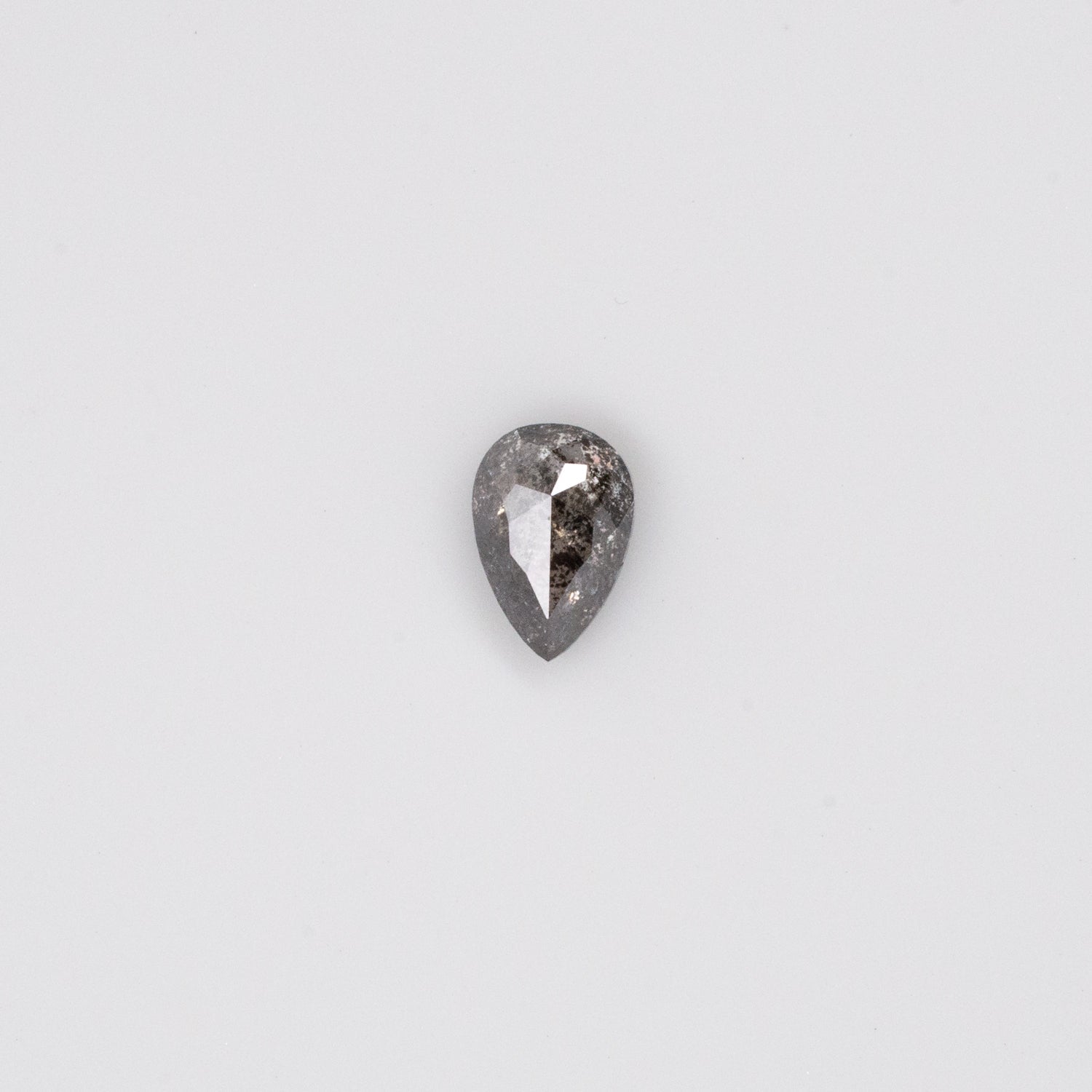 0.74ct Pear Shaped Loose Salt & Pepper Diamond - Malleable Jewellers