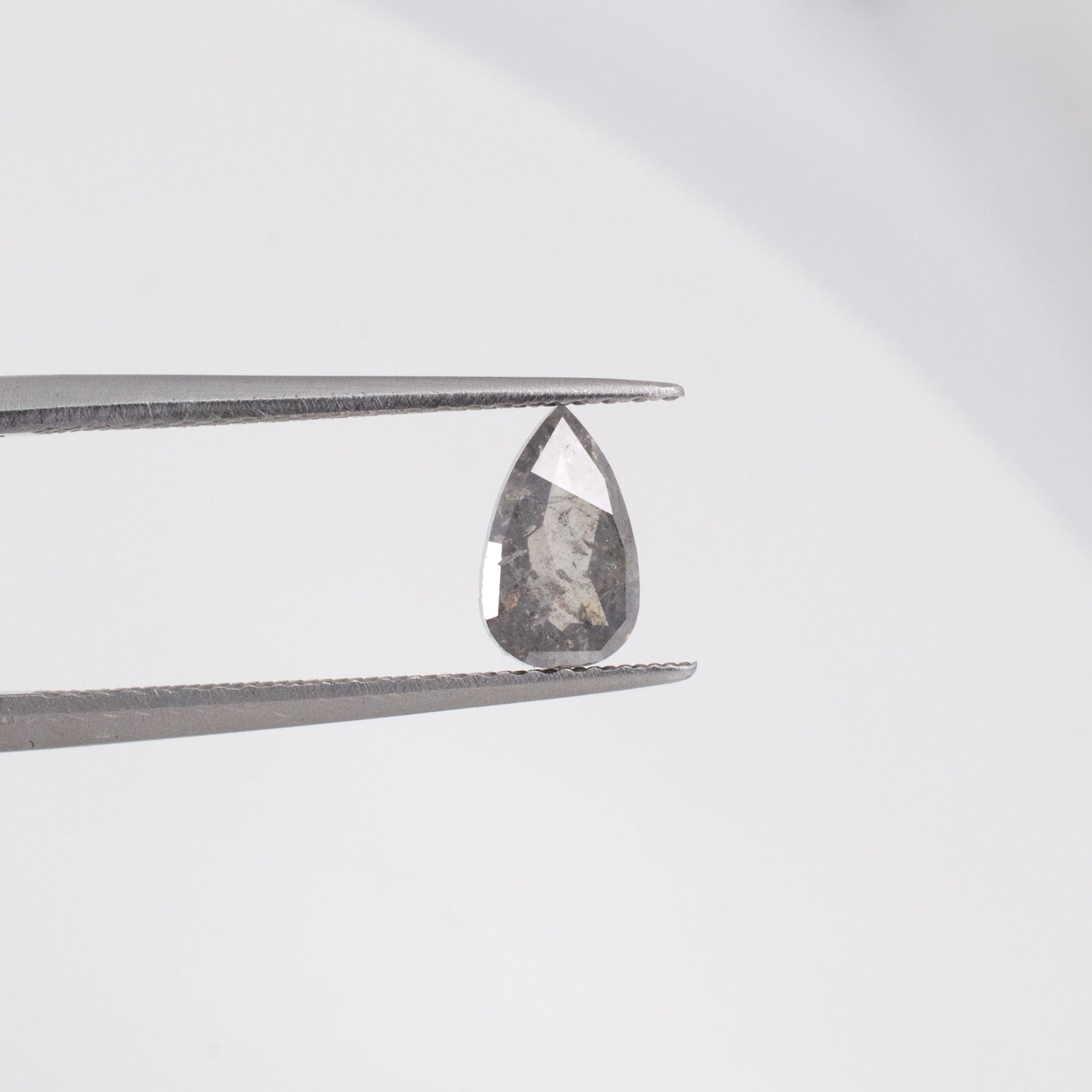 0.82ct Pear Shaped Loose Salt & Pepper Diamond - Malleable Jewellers