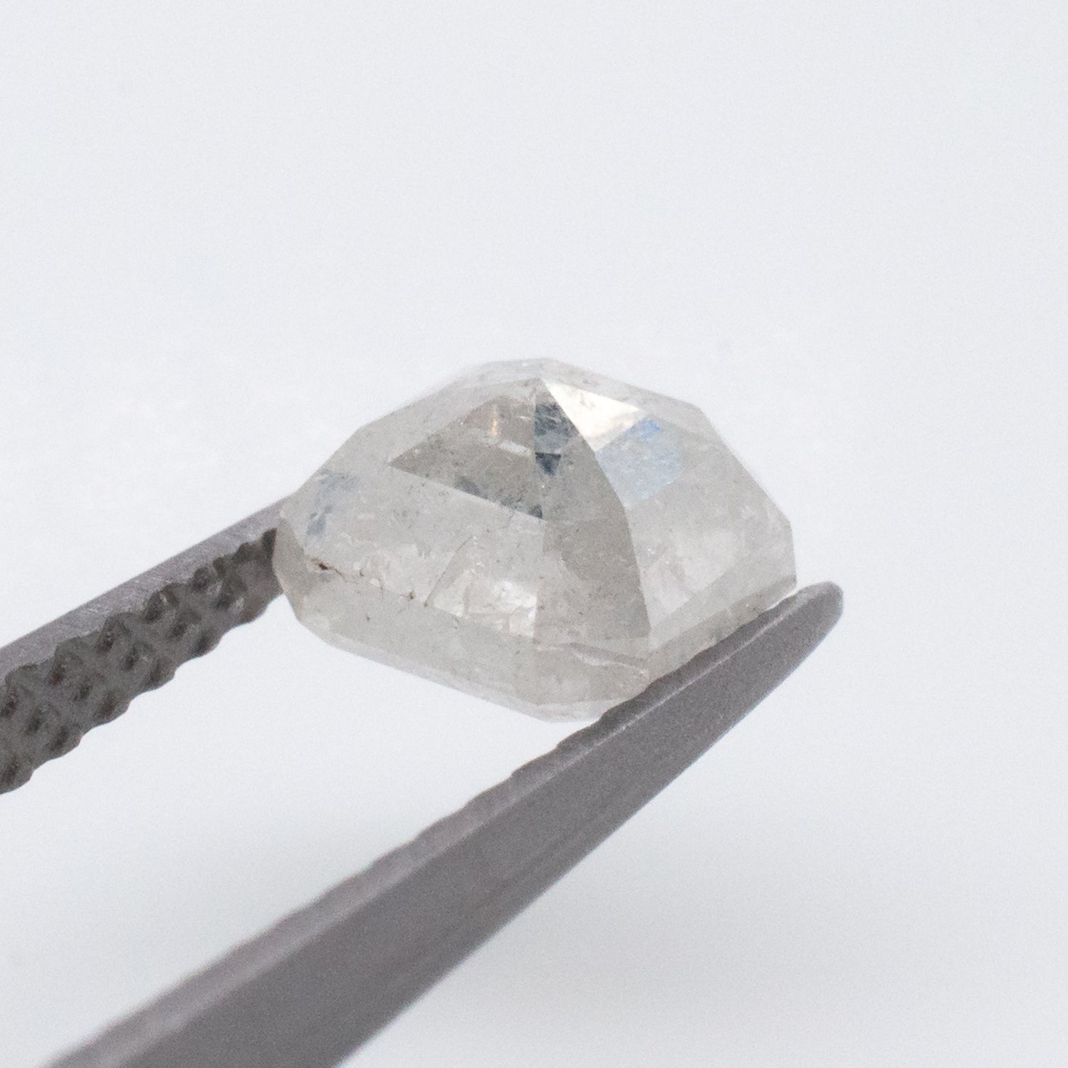 0.84ct Emerald Shaped Loose Salt & Pepper Diamond - Malleable Jewellers