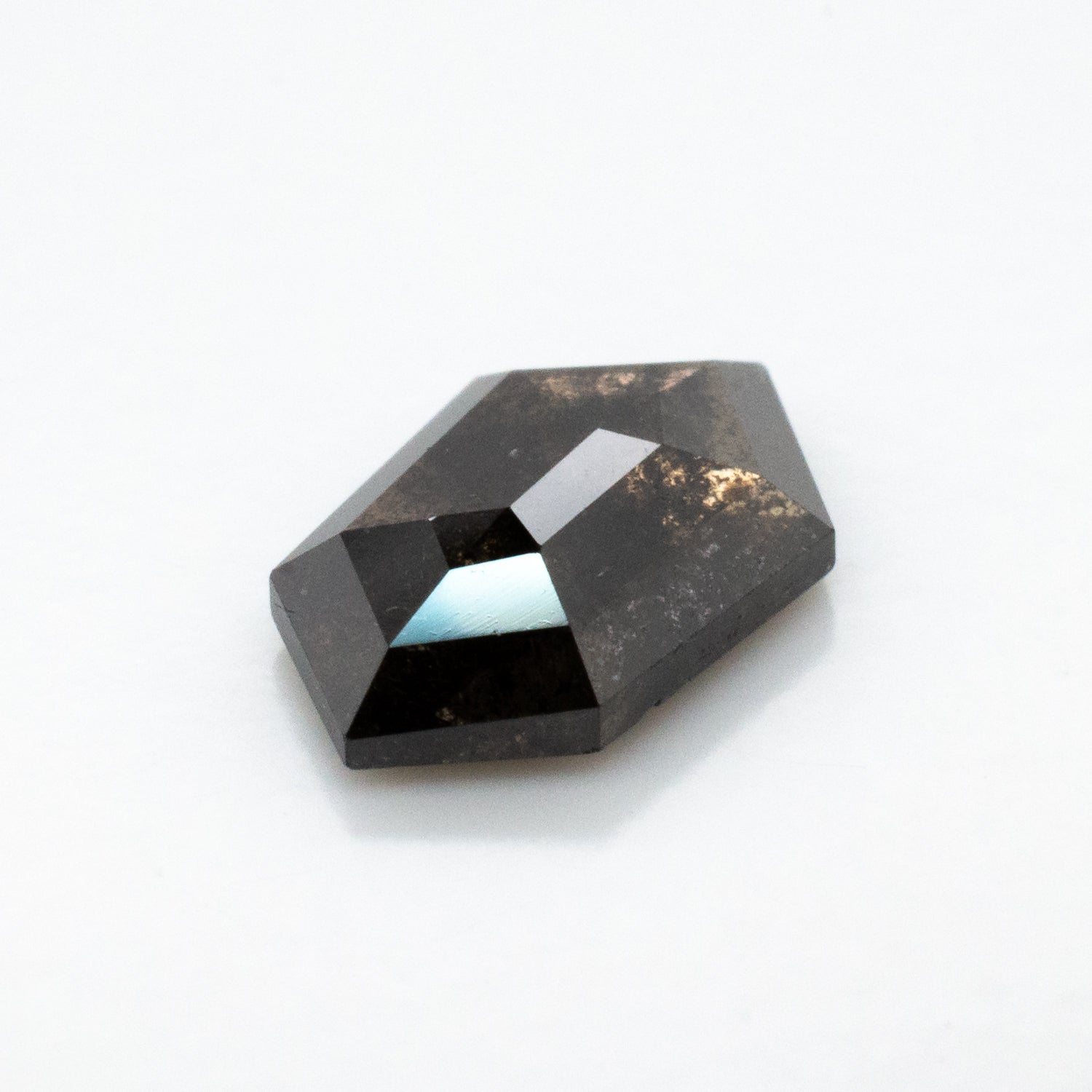 0.86ct Tapered Hexagon Shaped Loose Salt & Pepper Diamond - Malleable Jewellers