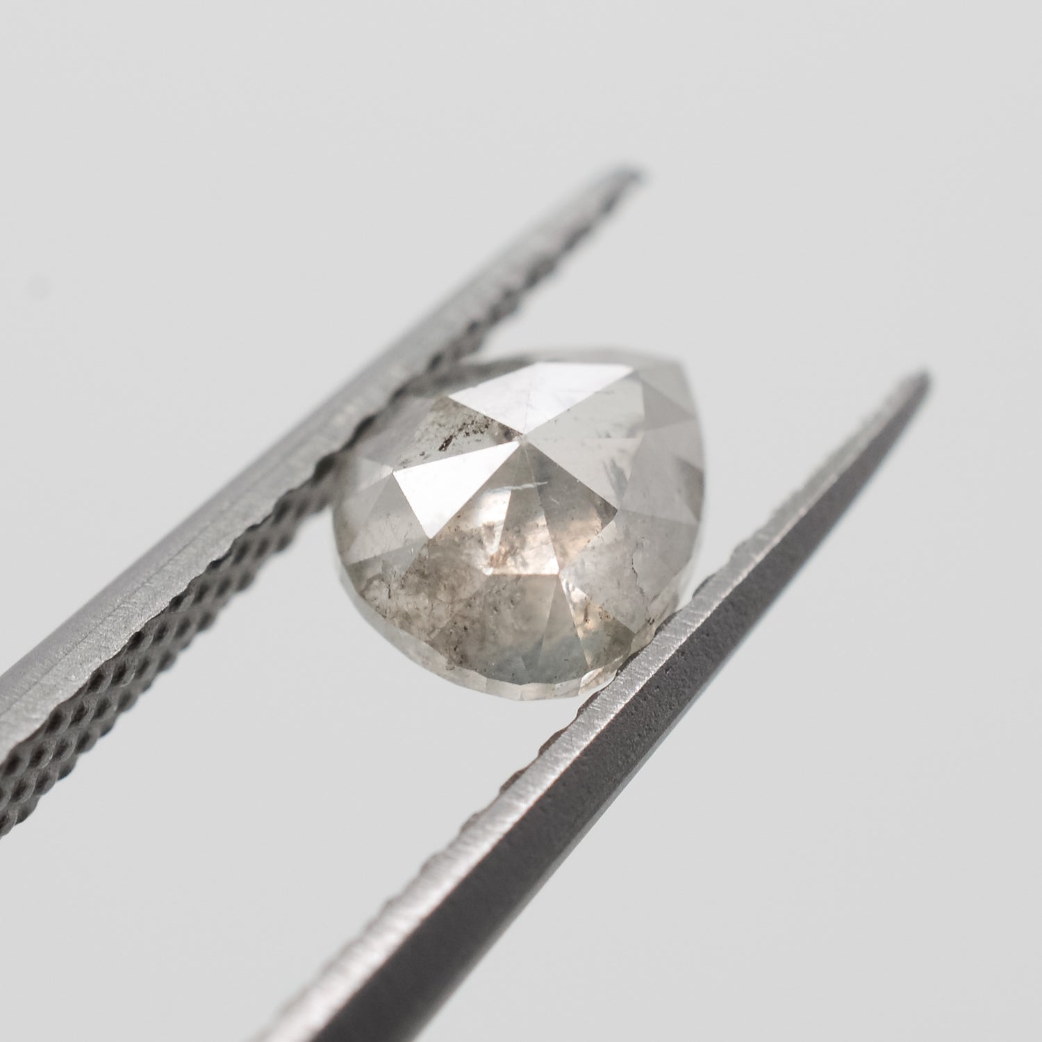 0.87ct Pear Shaped Loose Salt & Pepper Diamond - Malleable Jewellers
