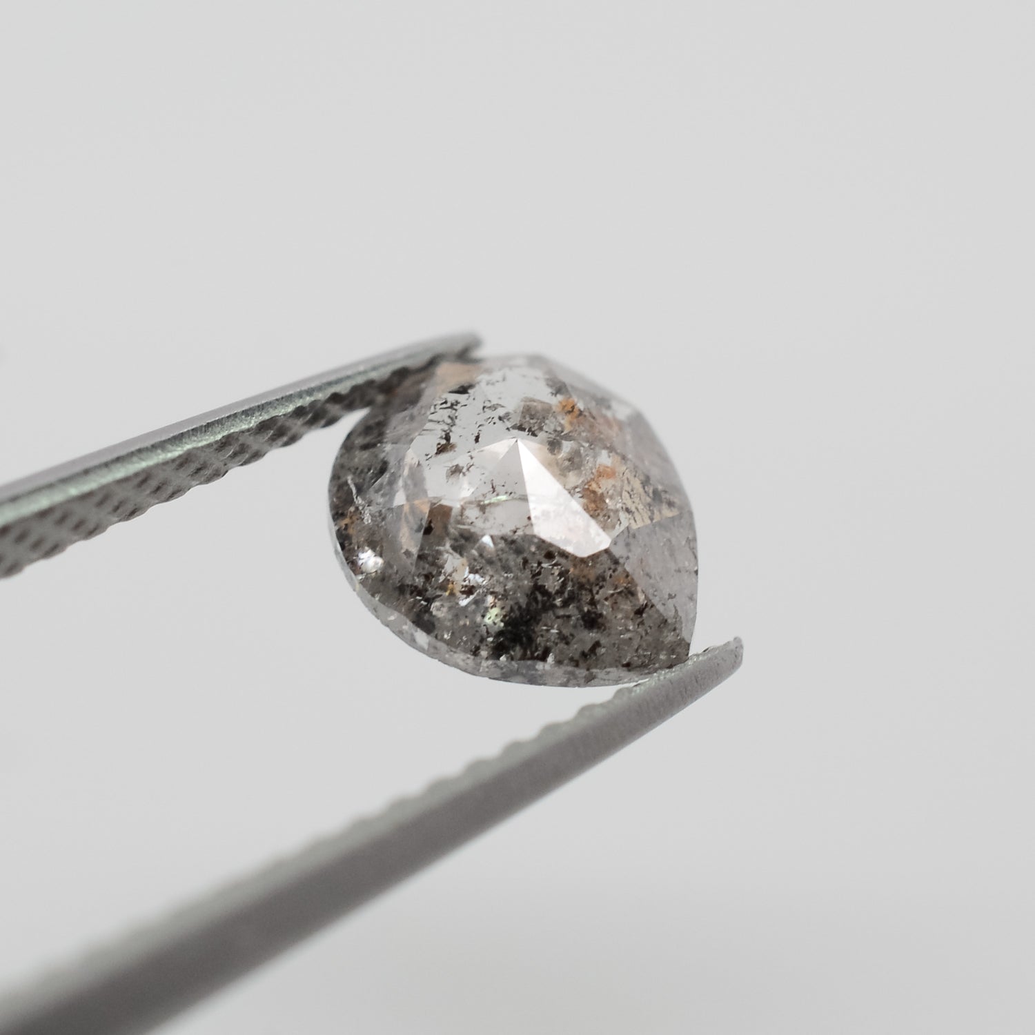 0.87ct Pear Shaped Loose Salt & Pepper Diamond - Malleable Jewellers