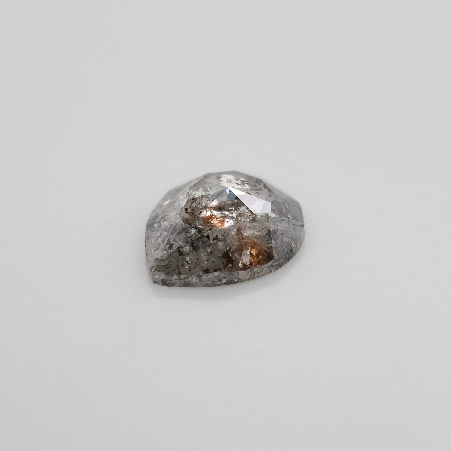 0.87ct Pear Shaped Loose Salt & Pepper Diamond - Malleable Jewellers
