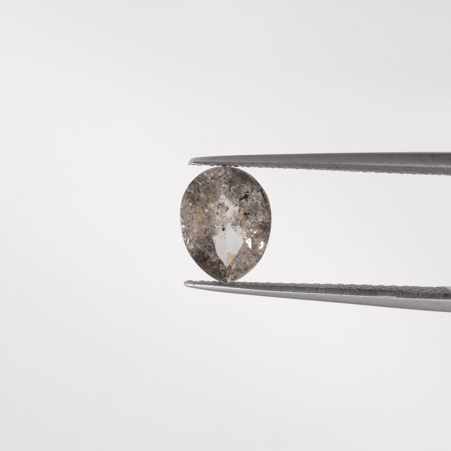 0.93ct Pear Shaped Loose Salt & Pepper Diamond - Malleable Jewellers