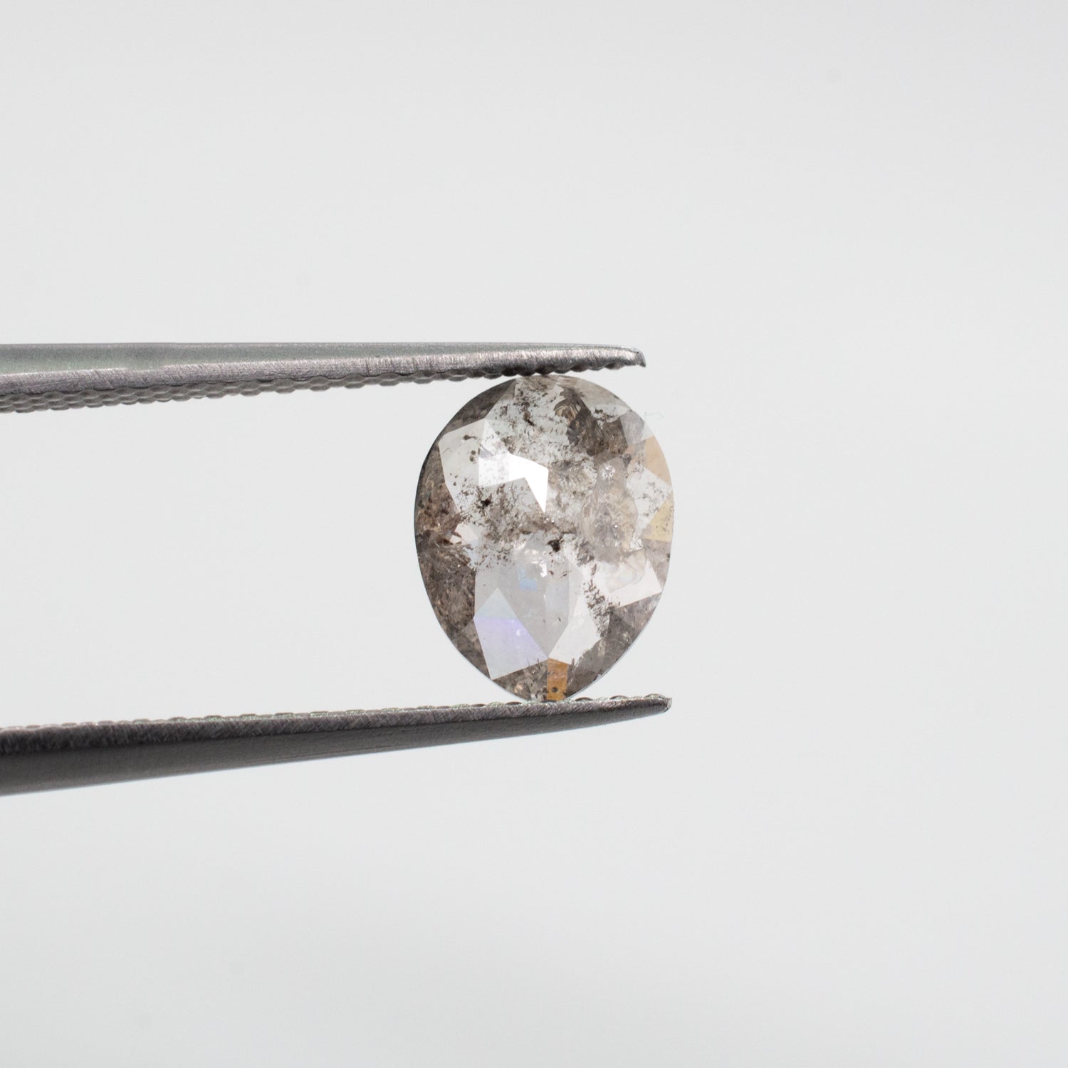 0.93ct Pear Shaped Loose Salt & Pepper Diamond - Malleable Jewellers