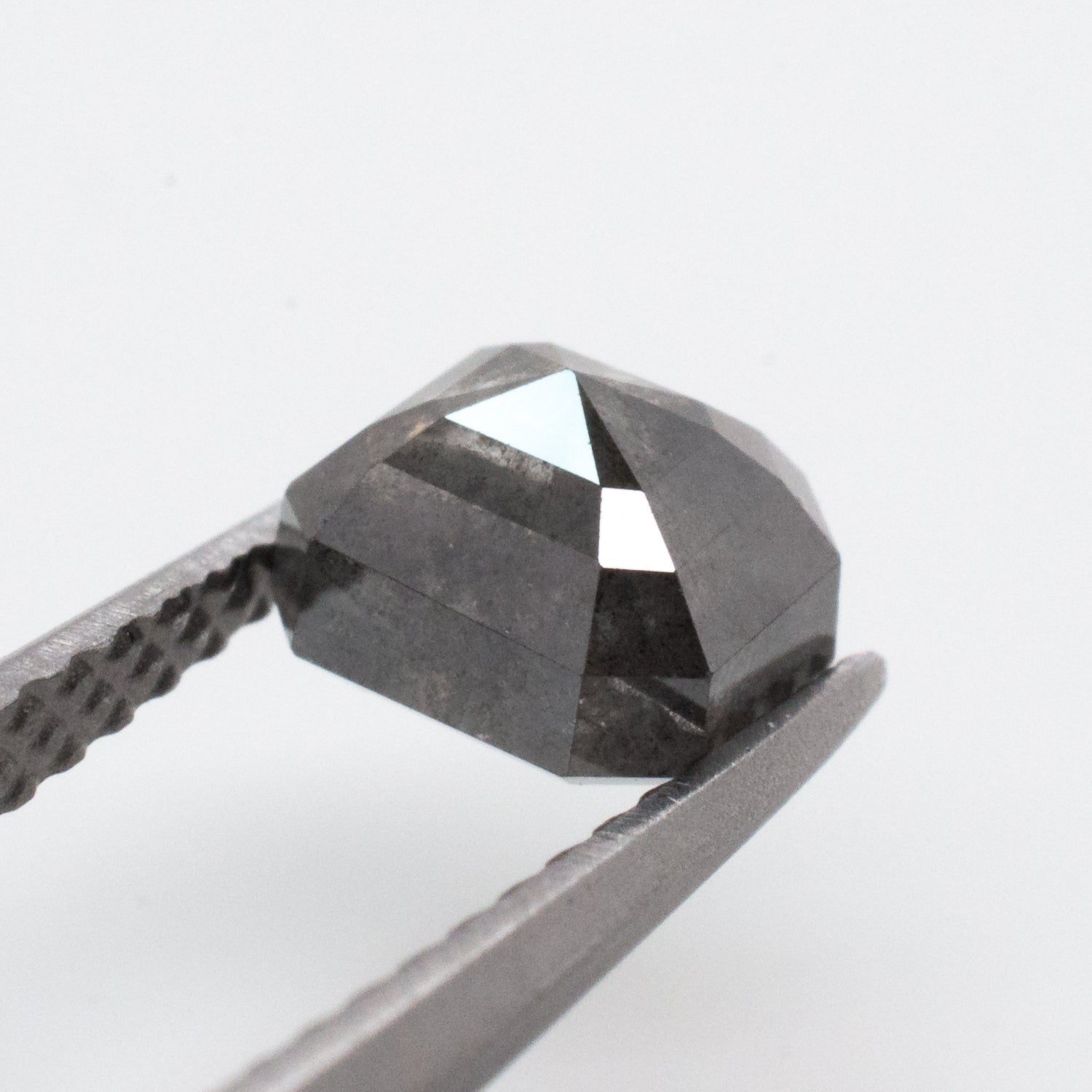 0.95ct Emerald Shaped Loose Salt & Pepper Diamond - Malleable Jewellers