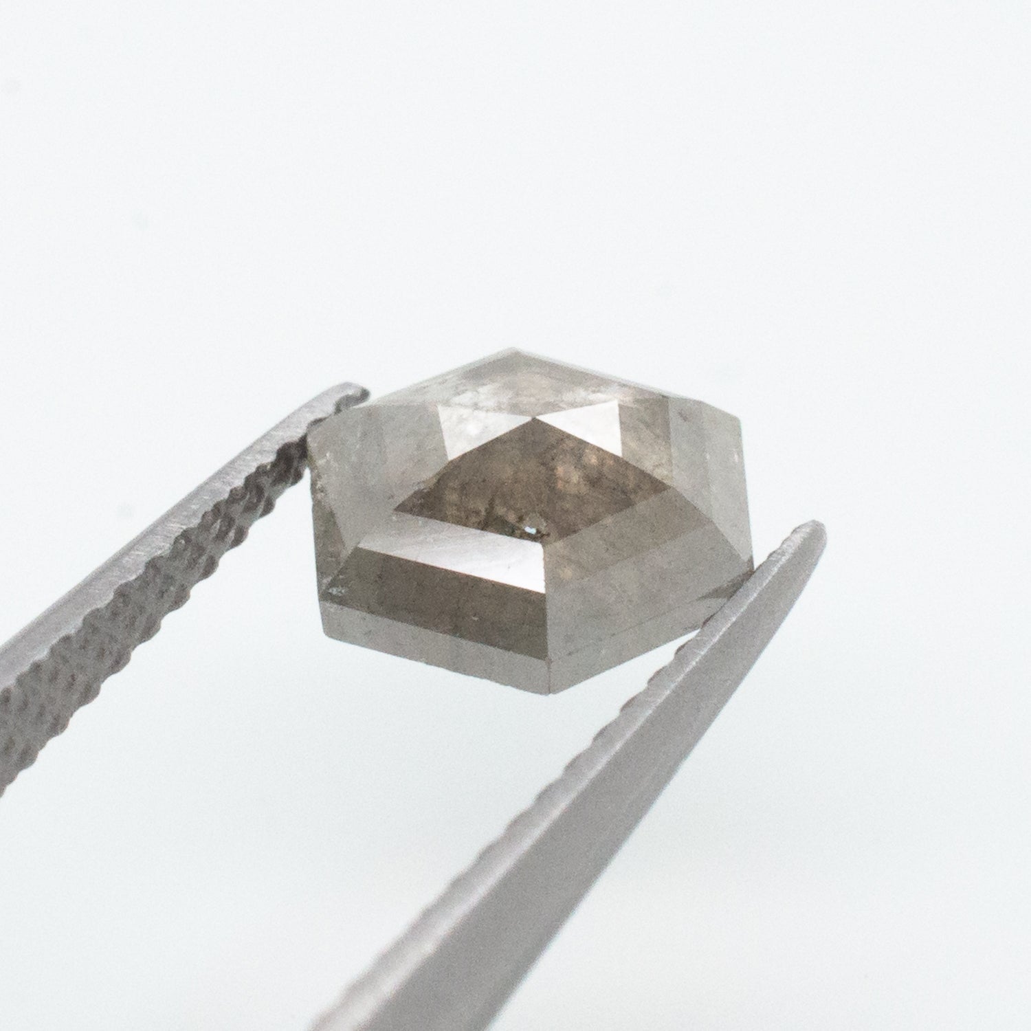 0.96ct Hexagon Shaped Loose Salt & Pepper Diamond - Malleable Jewellers