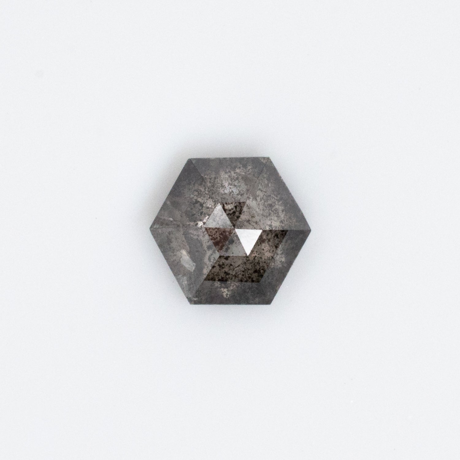 0.96ct Hexagon Shaped Loose Salt & Pepper Diamond - Malleable Jewellers