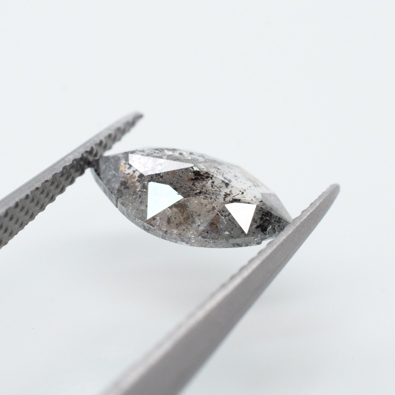 0.99ct Marquise Shaped Loose Salt & Pepper Diamond - Malleable Jewellers