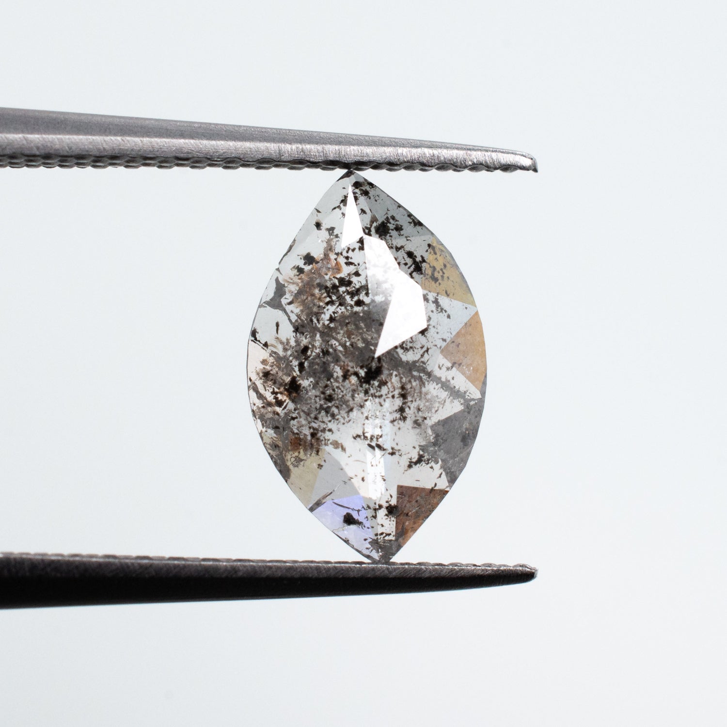 0.99ct Marquise Shaped Loose Salt & Pepper Diamond - Malleable Jewellers