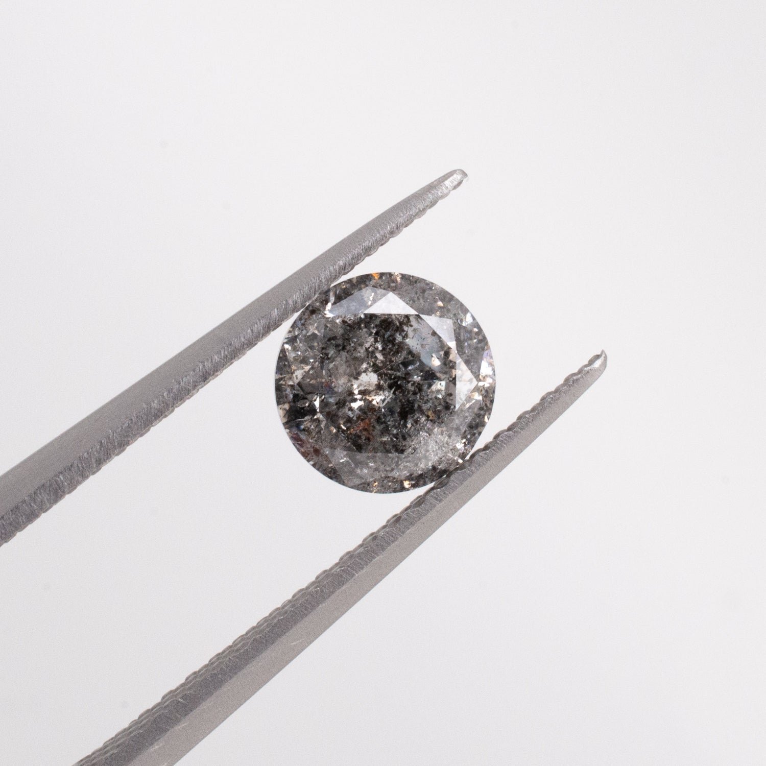 1.01ct Round Brilliant Cut Loose Salt & Pepper Diamond - Malleable Jewellers
