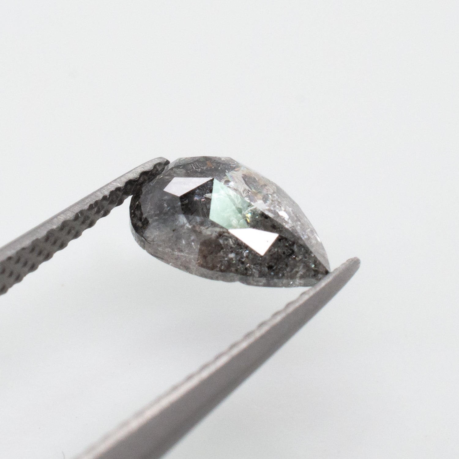 1.03ct Pear Shaped Loose Salt & Pepper Diamond - Malleable Jewellers