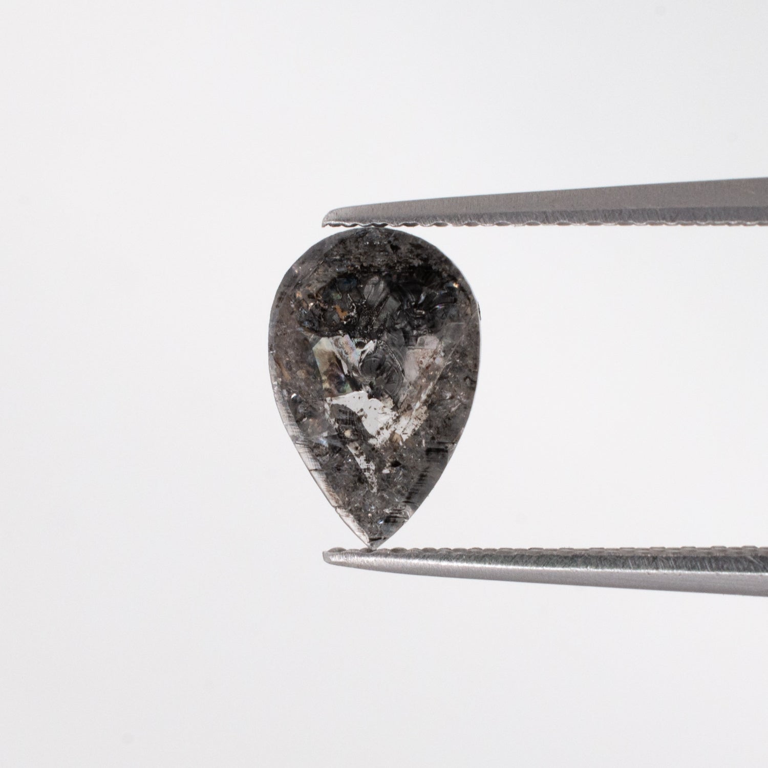 1.03ct Pear Shaped Loose Salt & Pepper Diamond - Malleable Jewellers