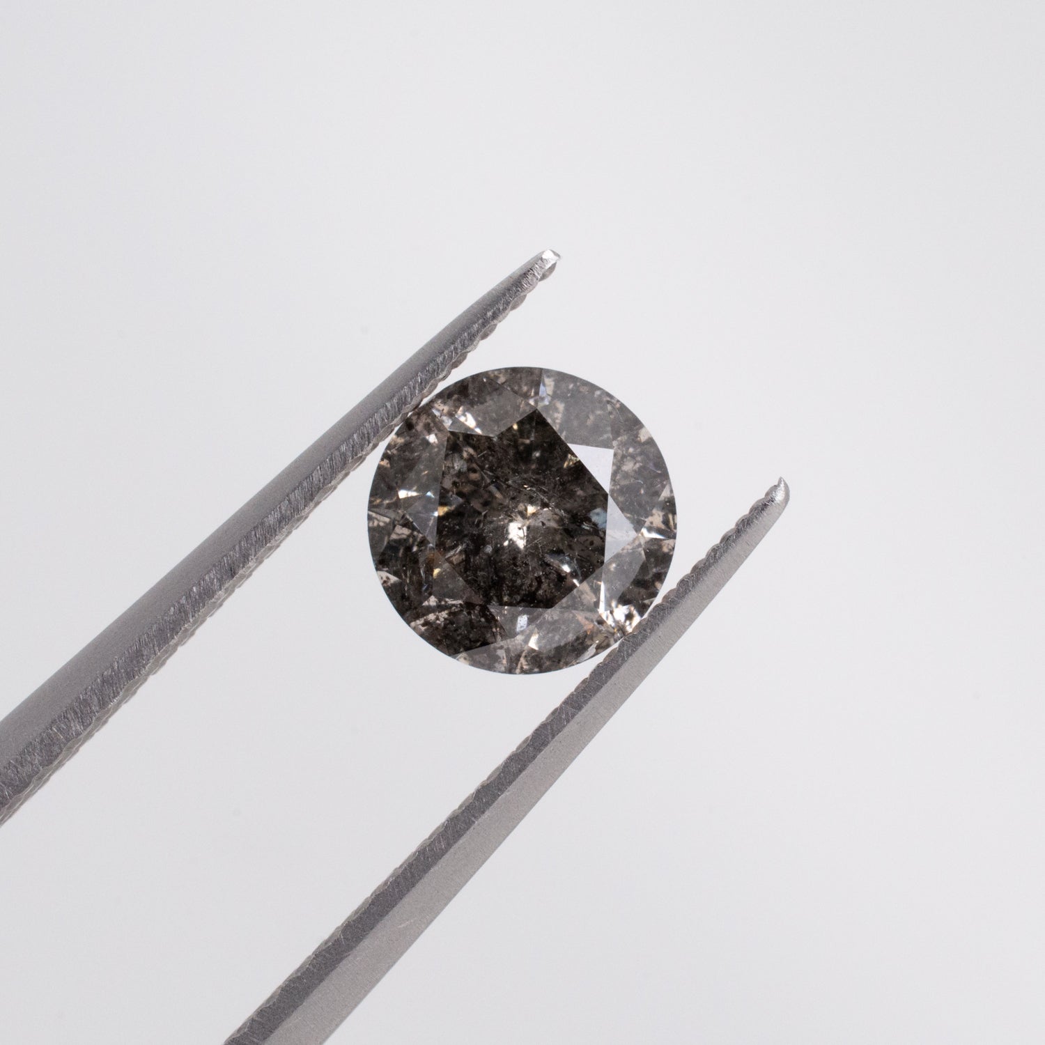 1.04ct Round Brilliant Cut Loose Salt & Pepper Diamond - Malleable Jewellers