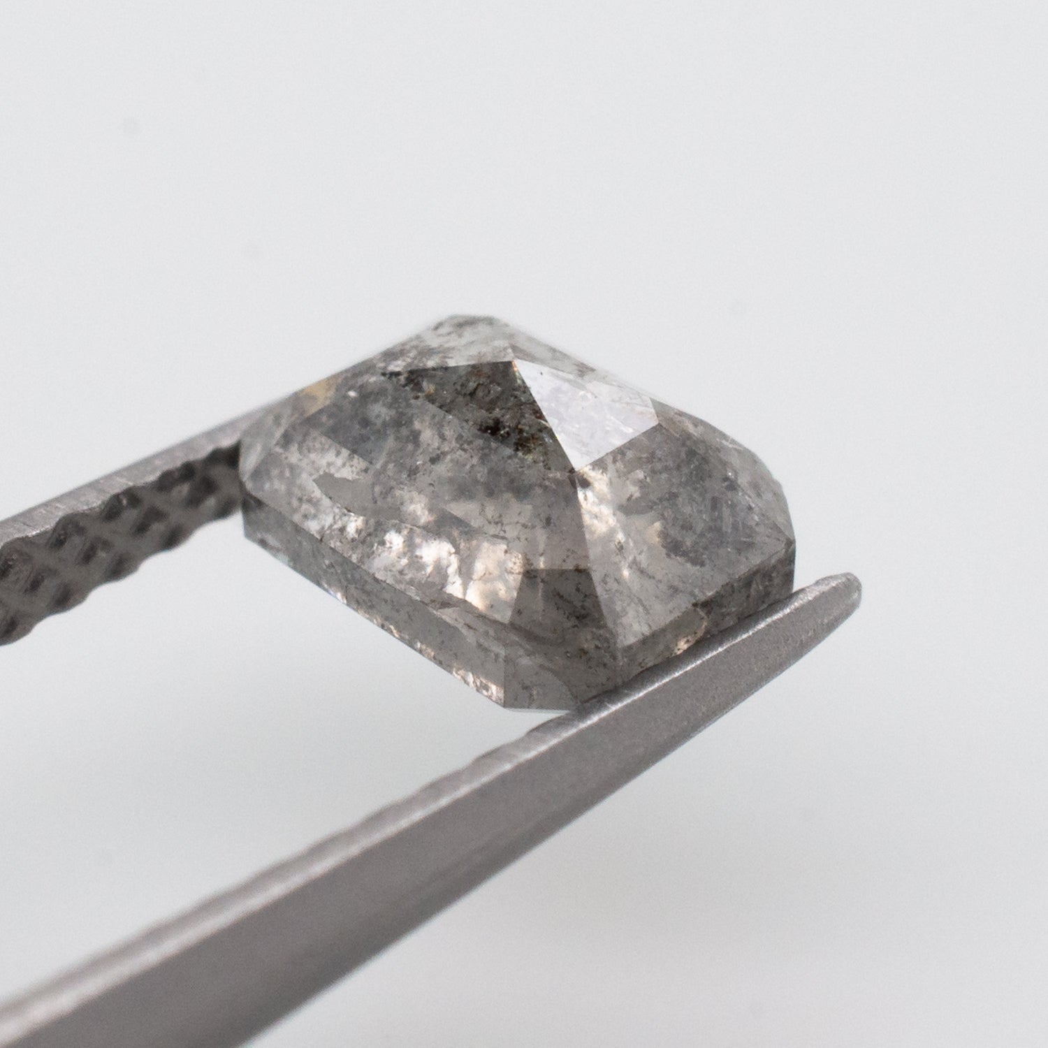 1.05ct Emerald Shaped Loose Salt & Pepper Diamond - Malleable Jewellers