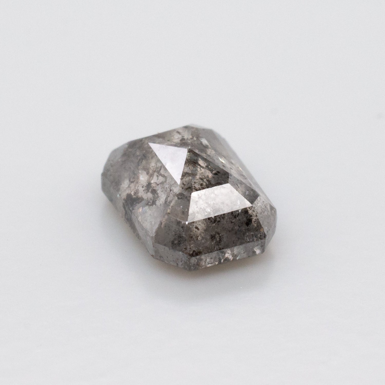 1.05ct Emerald Shaped Loose Salt & Pepper Diamond - Malleable Jewellers