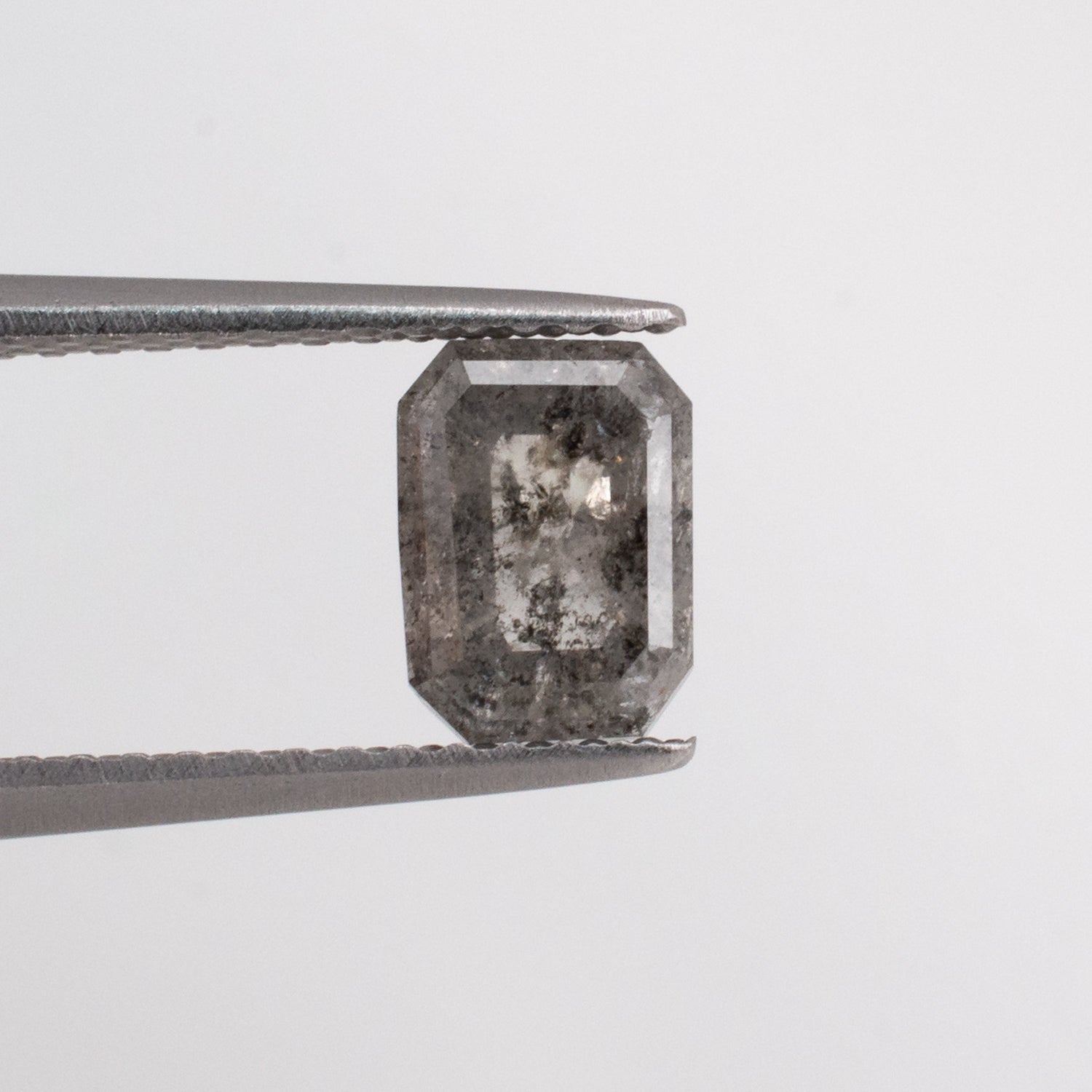 1.05ct Emerald Shaped Loose Salt & Pepper Diamond - Malleable Jewellers