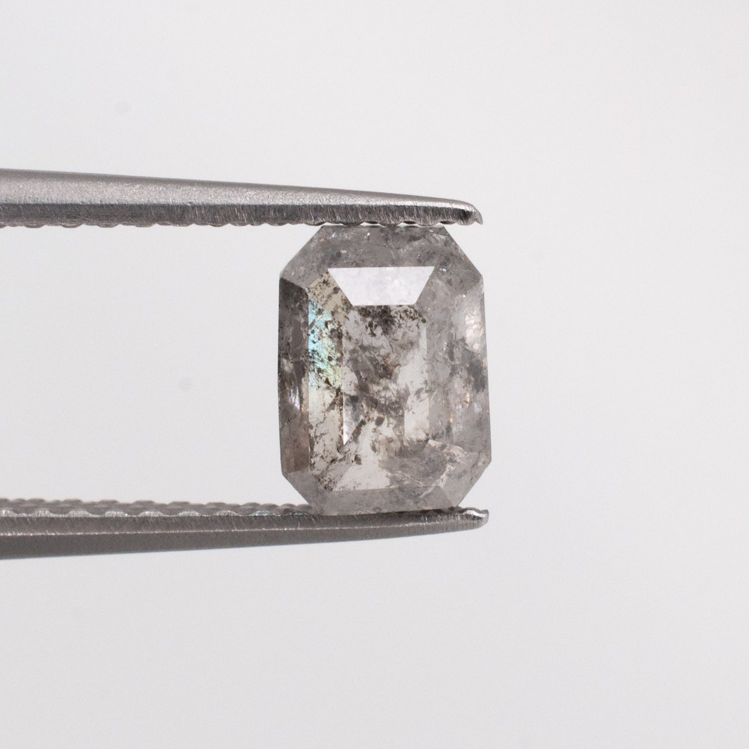 1.05ct Emerald Shaped Loose Salt & Pepper Diamond - Malleable Jewellers