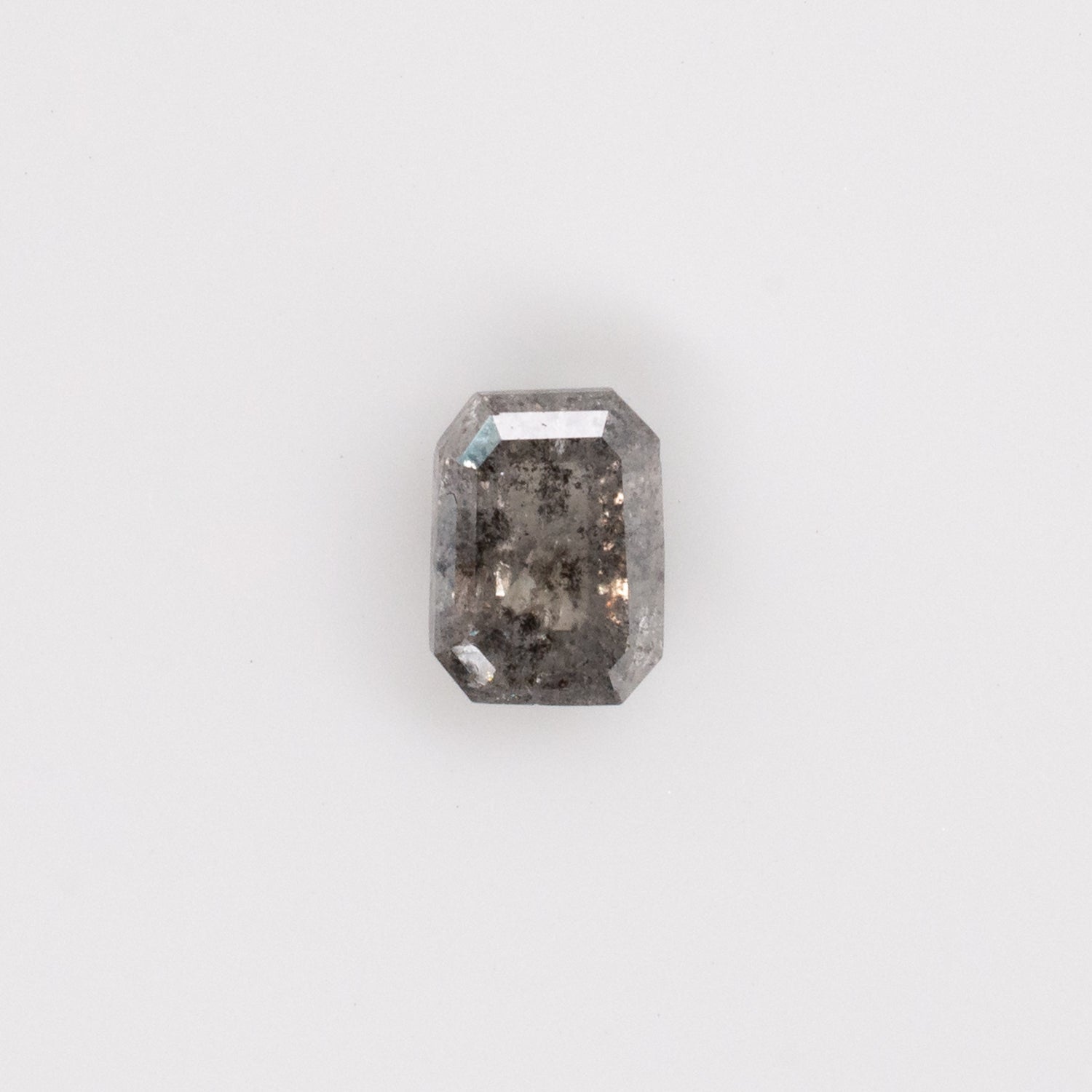 1.05ct Emerald Shaped Loose Salt & Pepper Diamond - Malleable Jewellers