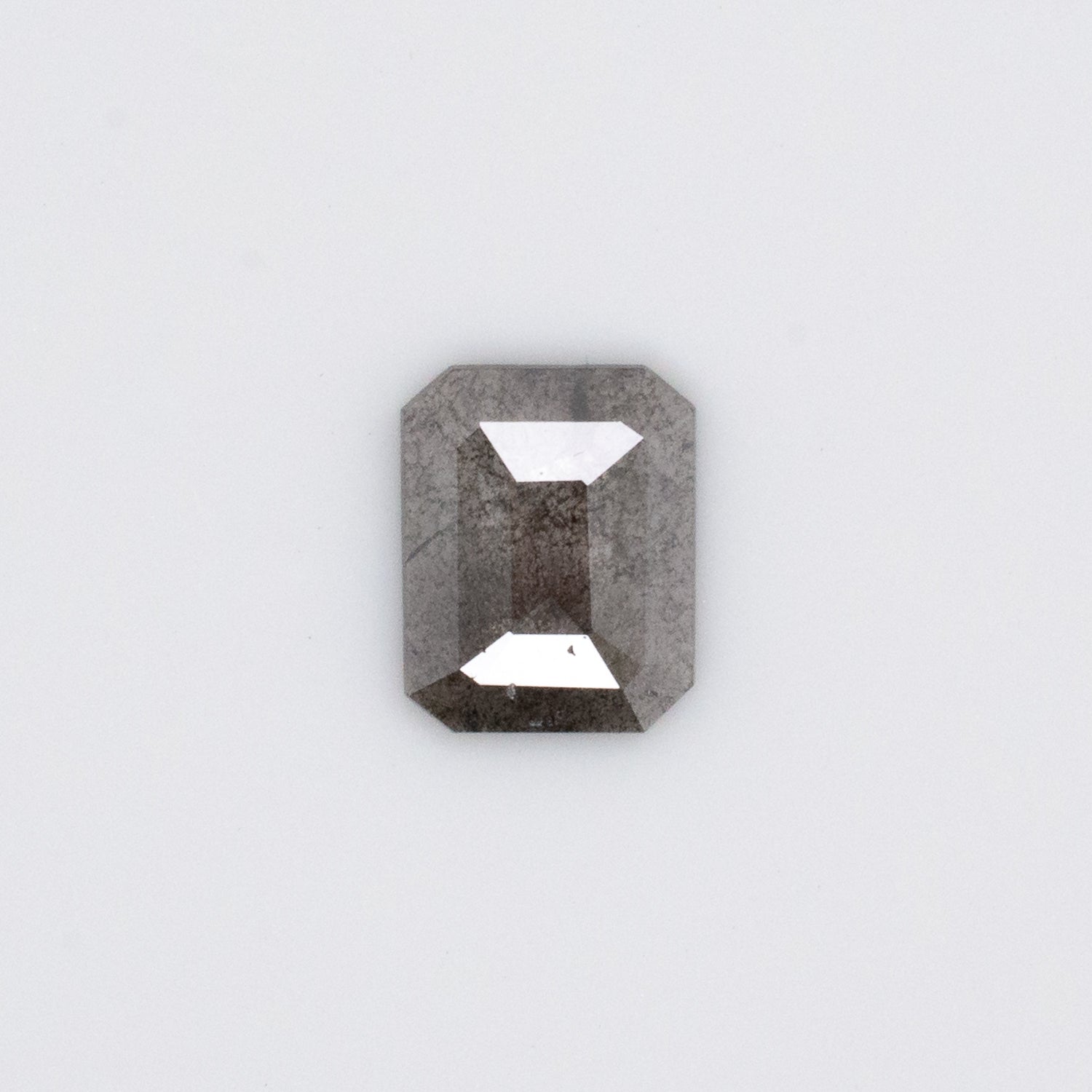 1.06ct Emerald Shaped Loose Salt & Pepper Diamond - Malleable Jewellers