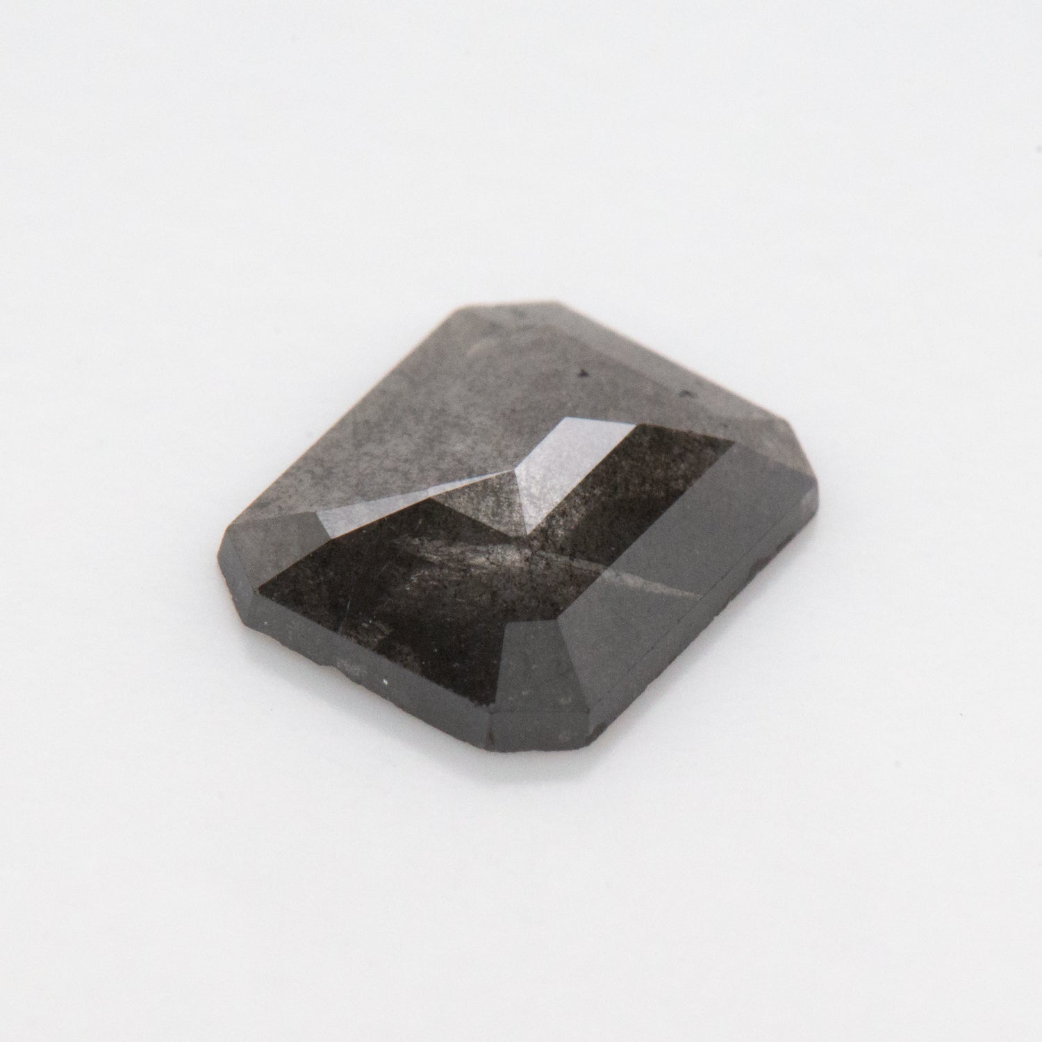 1.06ct Emerald Shaped Loose Salt & Pepper Diamond - Malleable Jewellers
