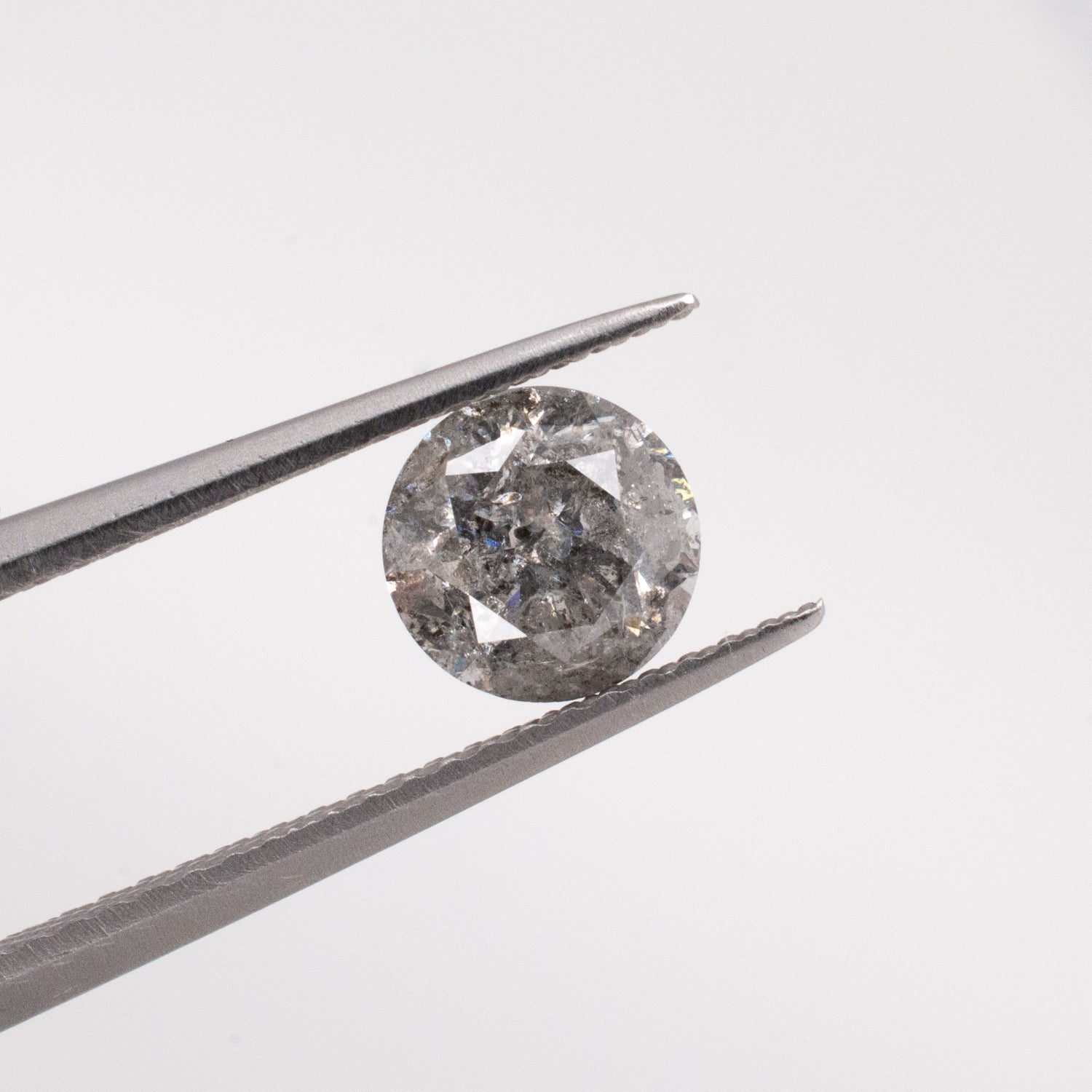 1.07ct Round Brilliant Cut Loose Salt & Pepper Diamond - Malleable Jewellers