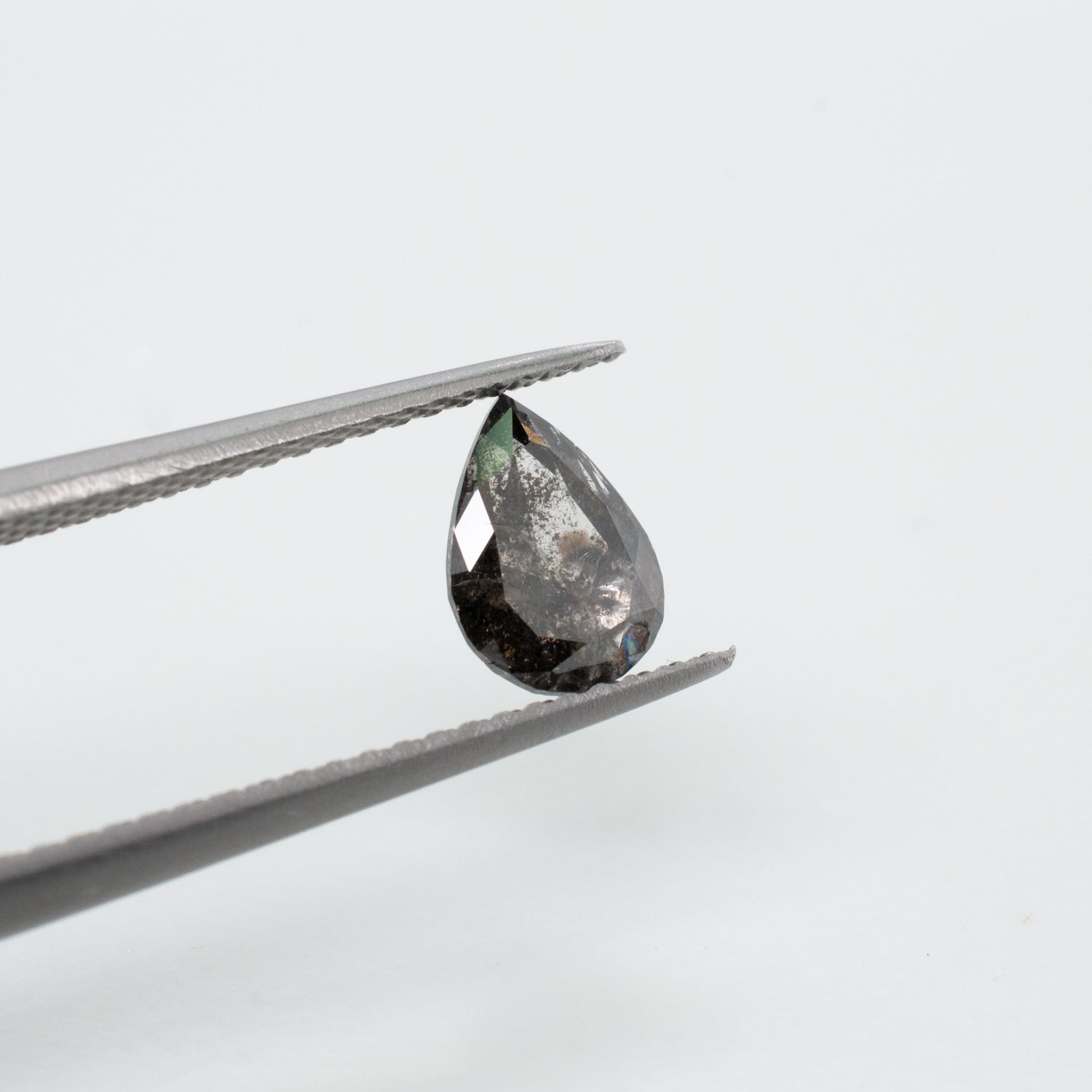 1.09ct Pear Shaped Loose Salt & Pepper Diamond - Malleable Jewellers