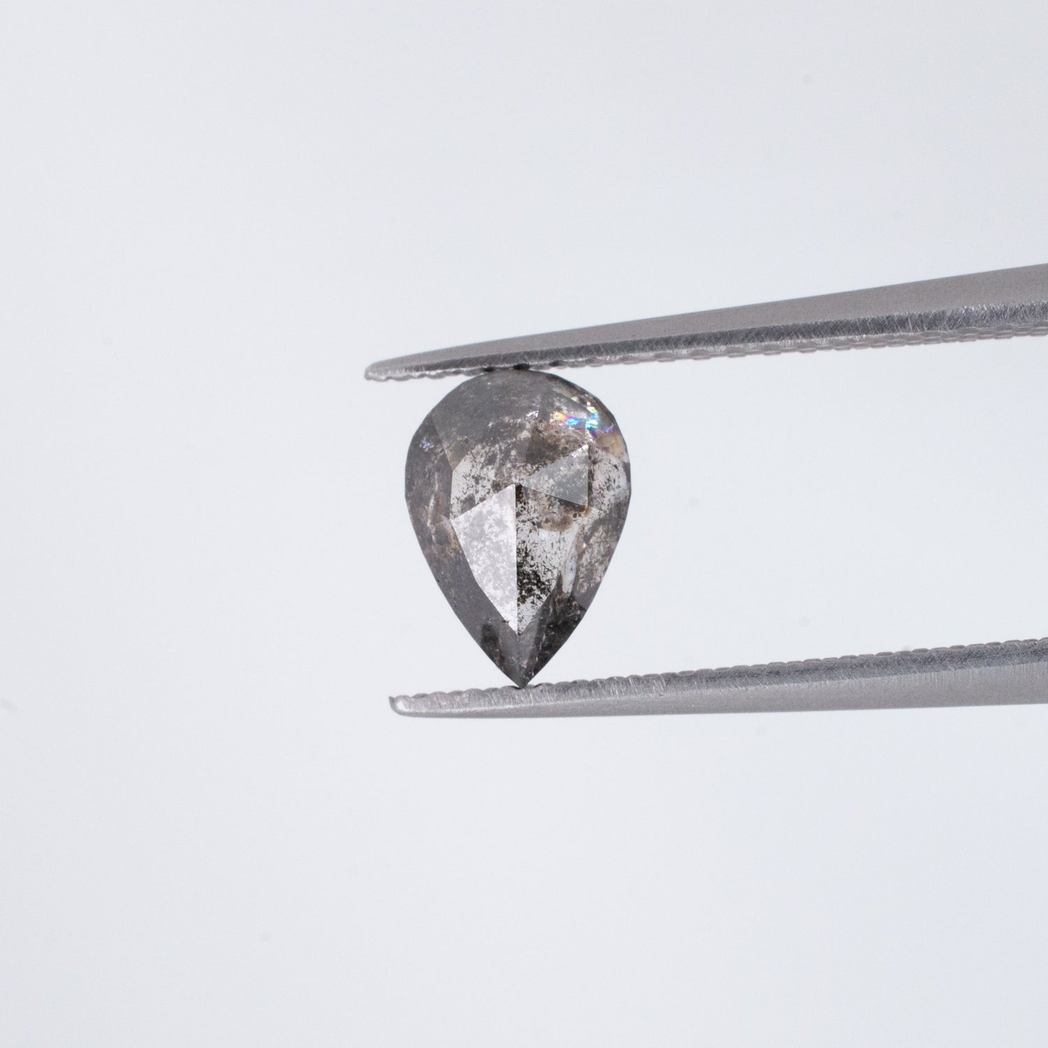 1.09ct Pear Shaped Loose Salt & Pepper Diamond - Malleable Jewellers