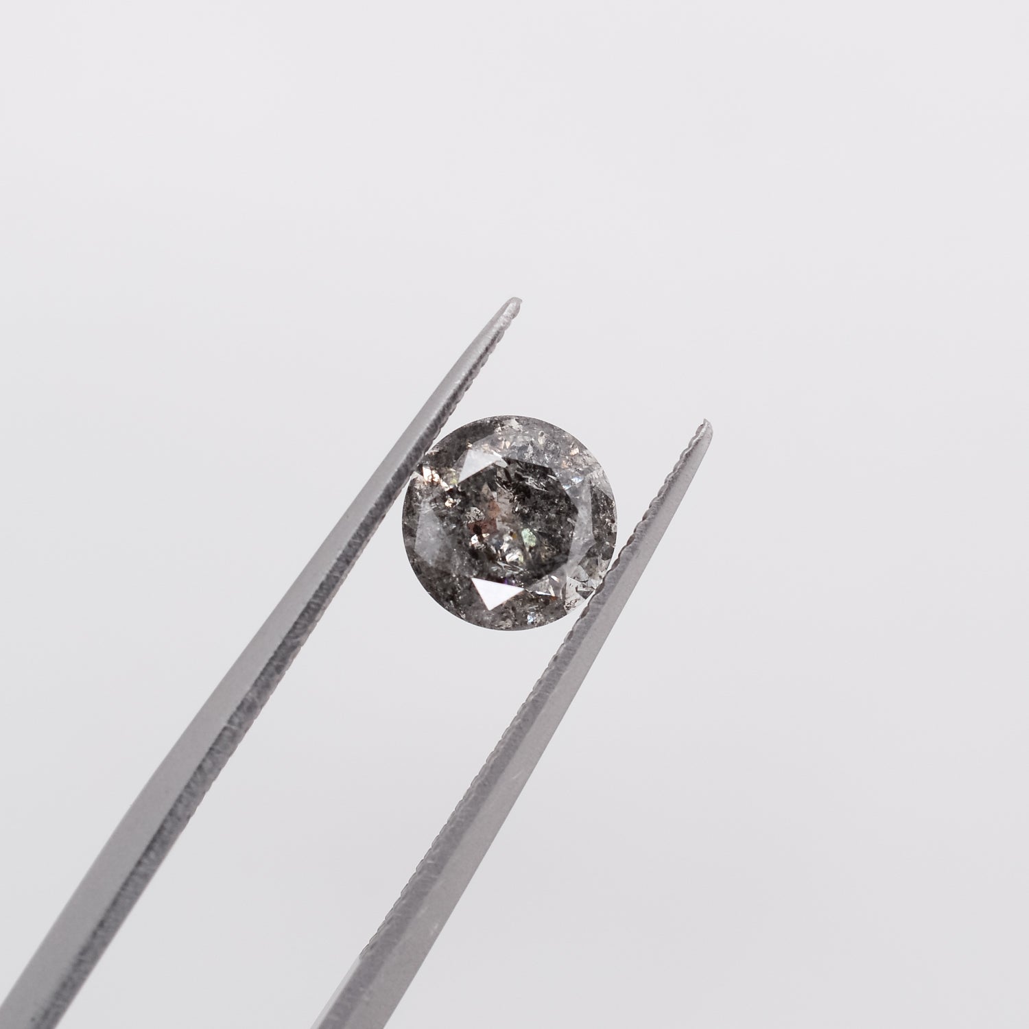 1.11ct Round Brilliant Cut Loose Salt & Pepper Diamond - Malleable Jewellers
