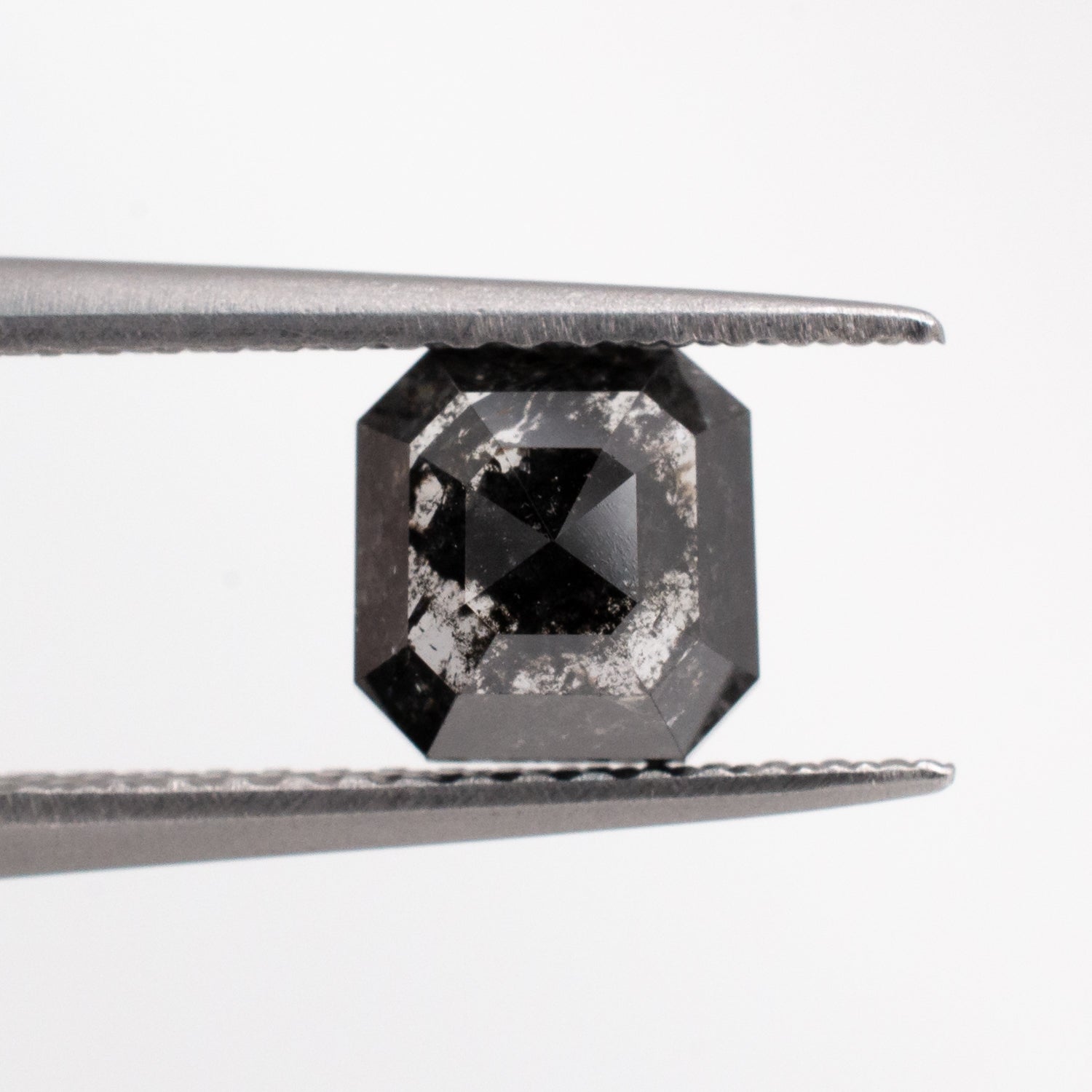 1.12ct Emerald Shaped Loose Salt & Pepper Diamond - Malleable Jewellers