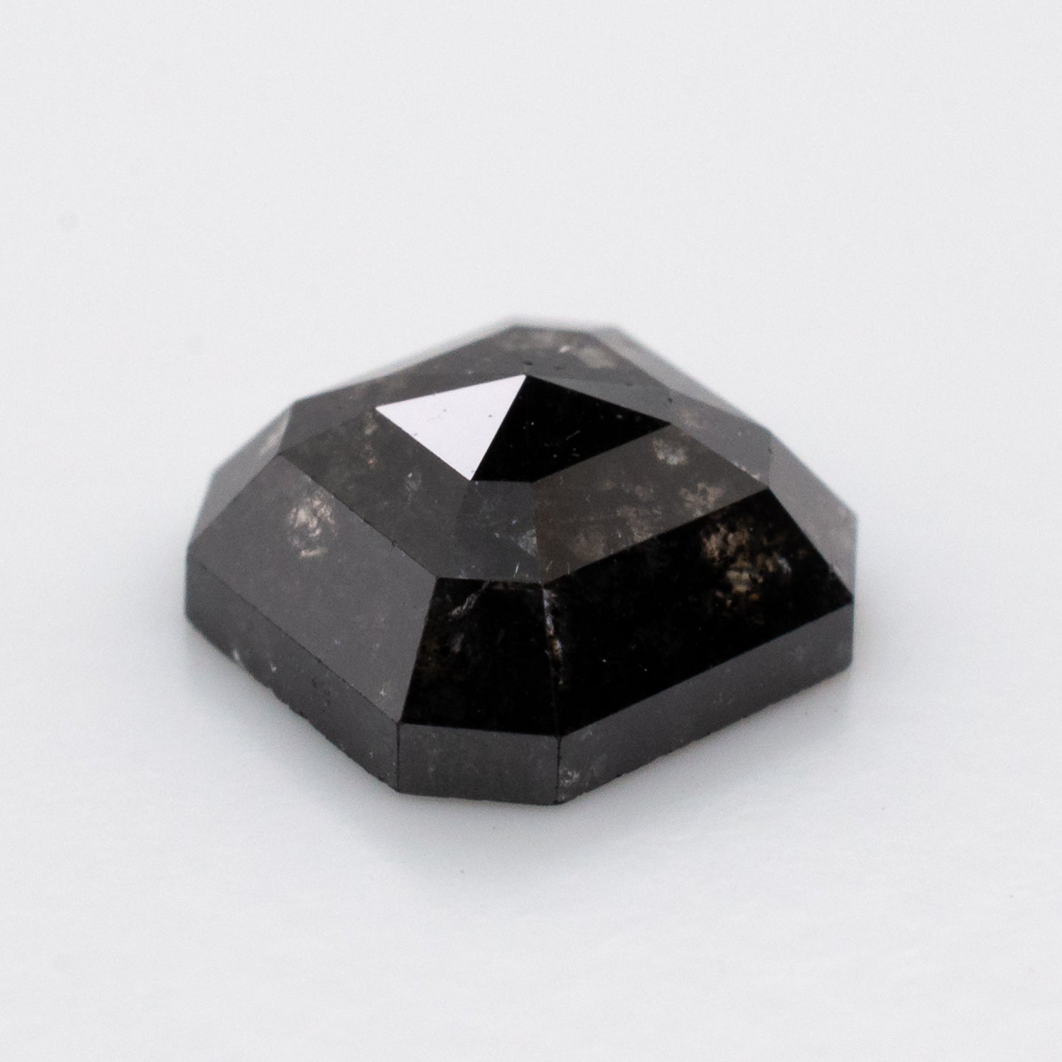 1.12ct Emerald Shaped Loose Salt & Pepper Diamond - Malleable Jewellers